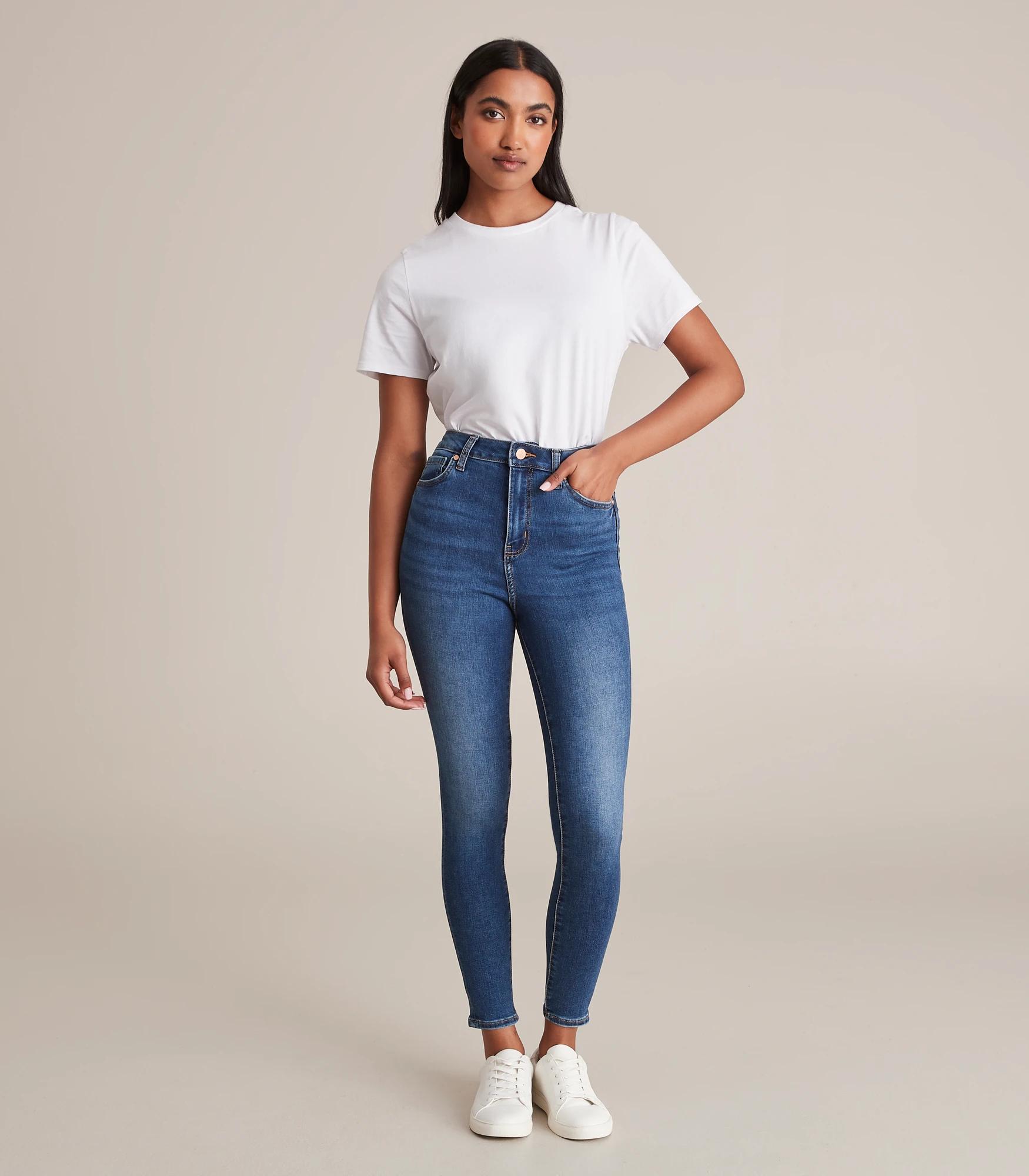 7 Target Sophie Skinny High Rise Ankle Length Denim Jeans MID WASH, 7 of 10