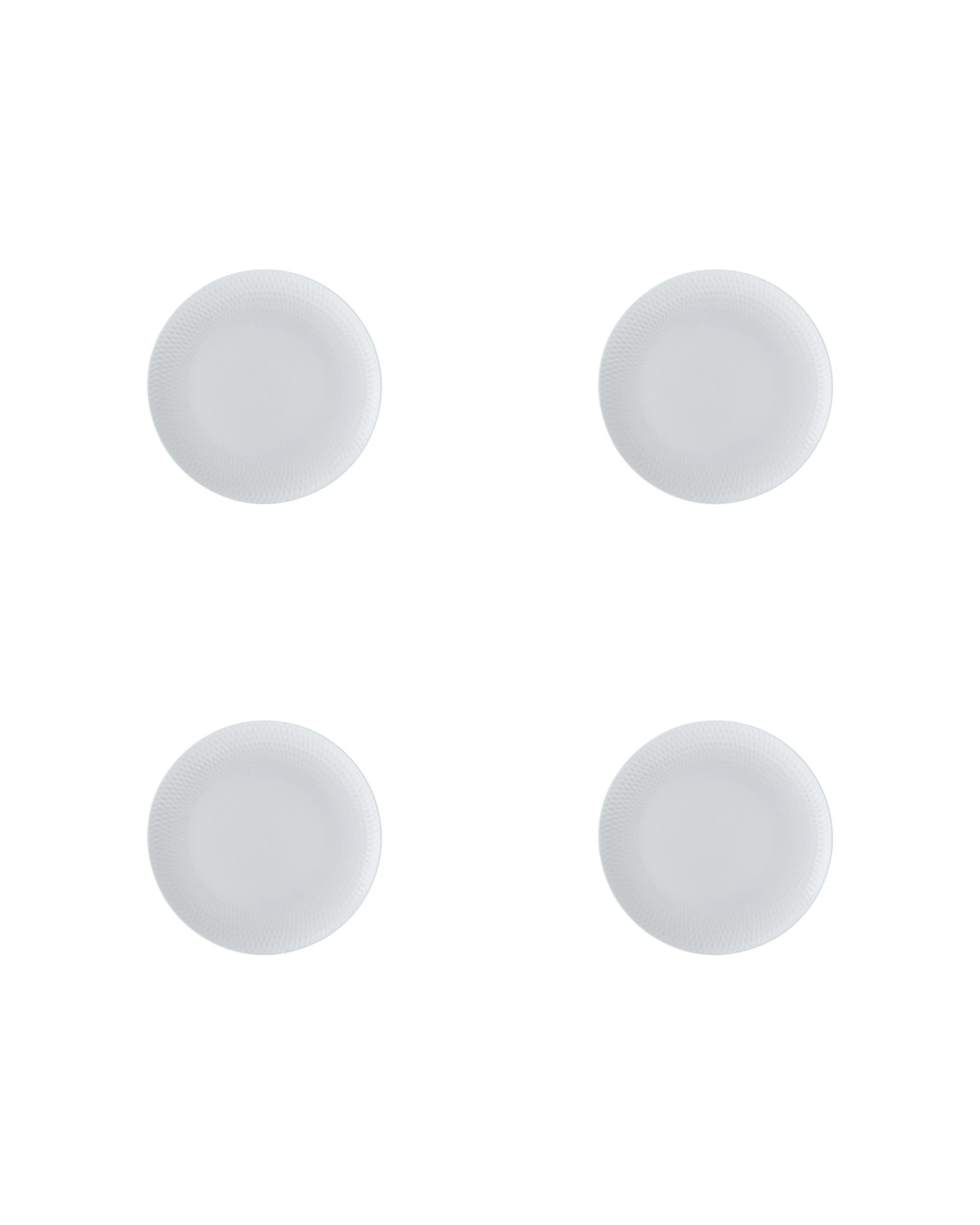 1 Maxwell & Williams 4PK Porcelain Basics Diamonds Entree Plate 23cm - White, 1 of 1