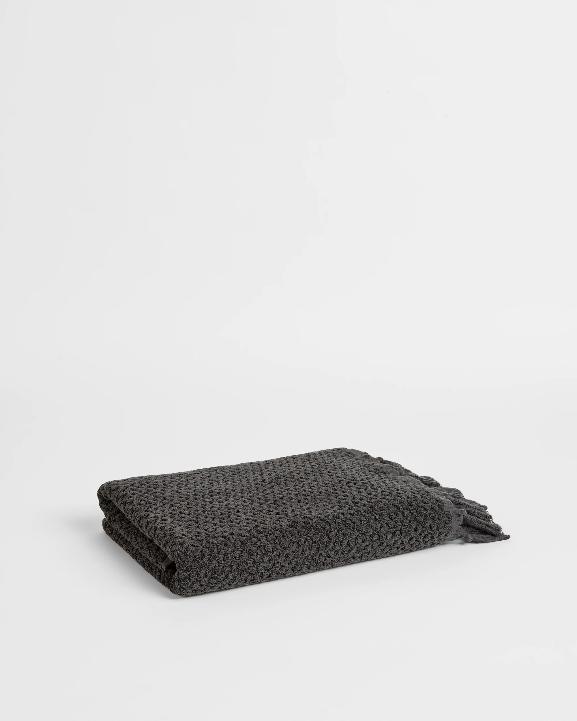 1 Target Laynie Australian Cotton Textured Bath Towel - Grey, 1 of 2