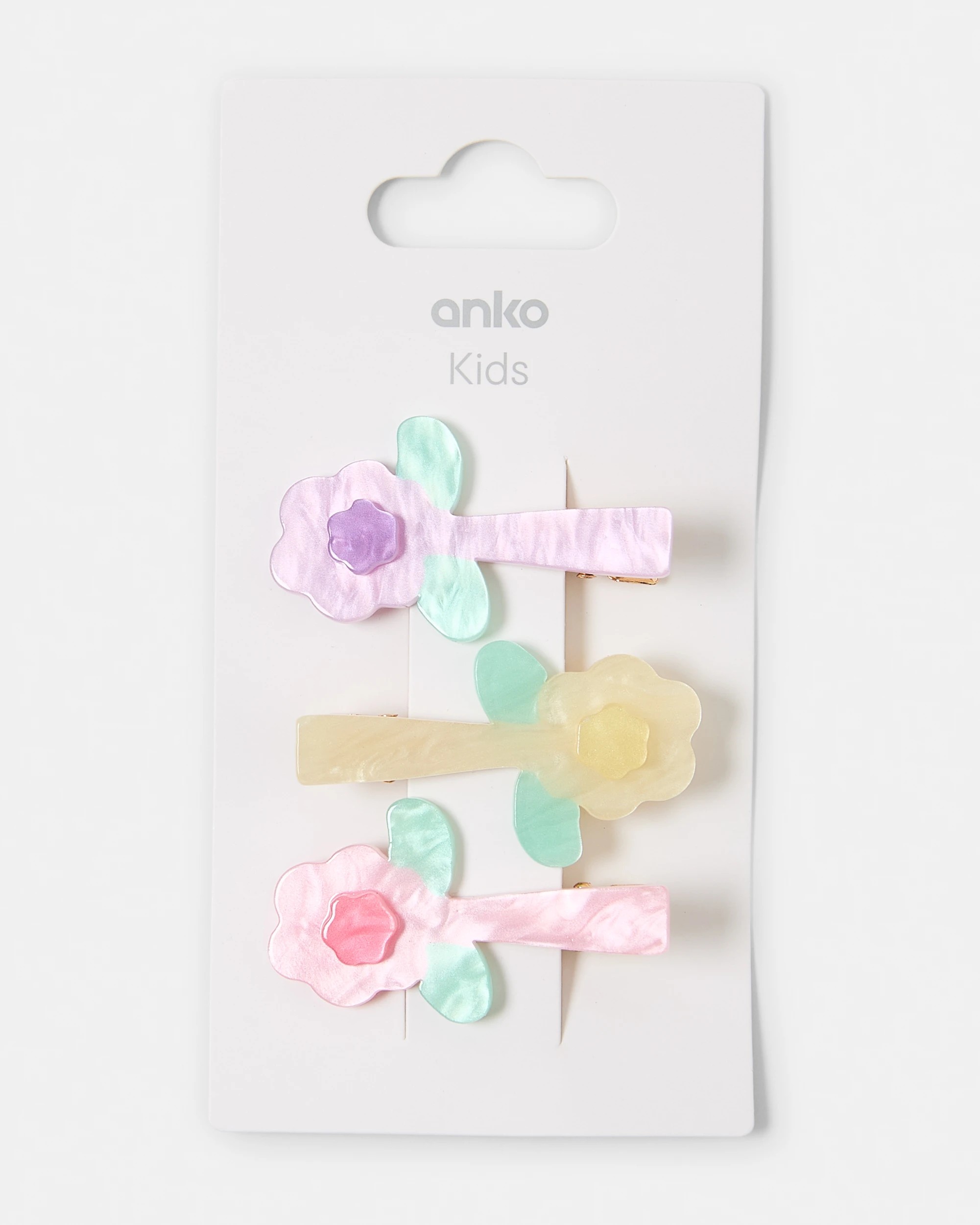 3 3 Pack Flower Acetate Clips, 3 of 3