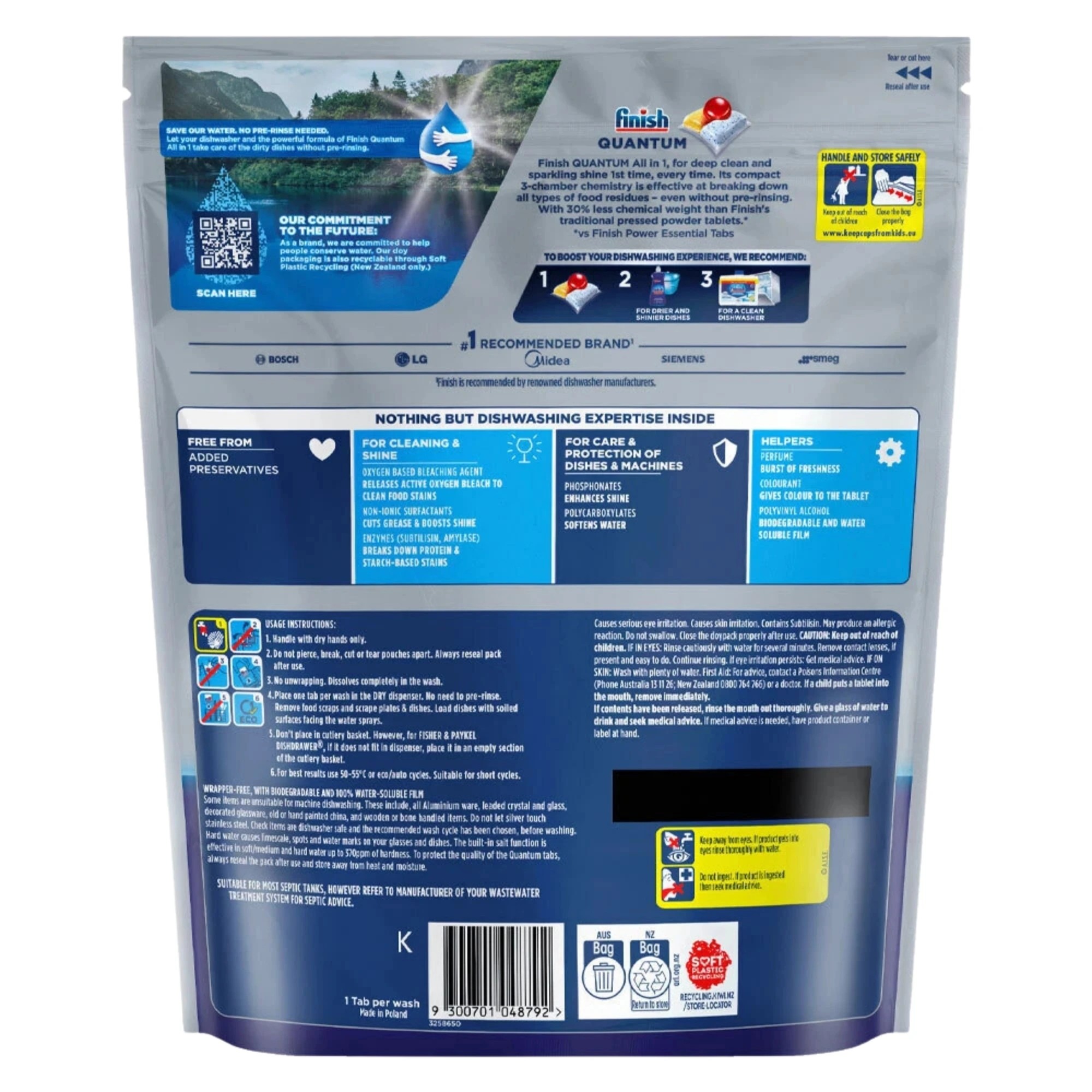 2 Finish All In 1 Lemon Sparkle Dishwashing Tablets 72 Pack X4, 2 of 3