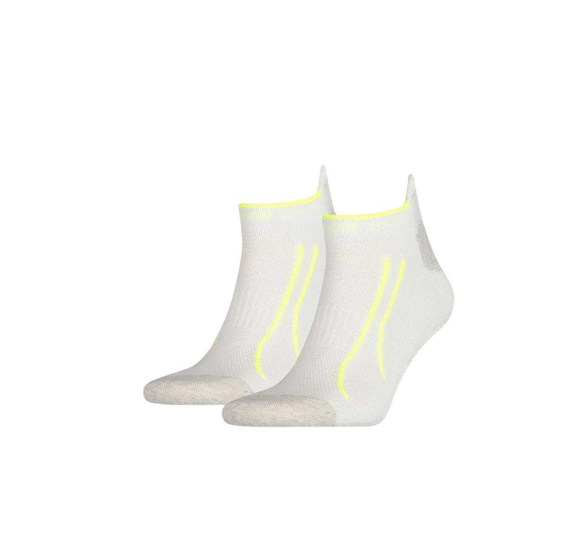 3 Puma 2 Pairs Unisex Performance Training Quarter Crew White Socks WHITE, 3 of 6