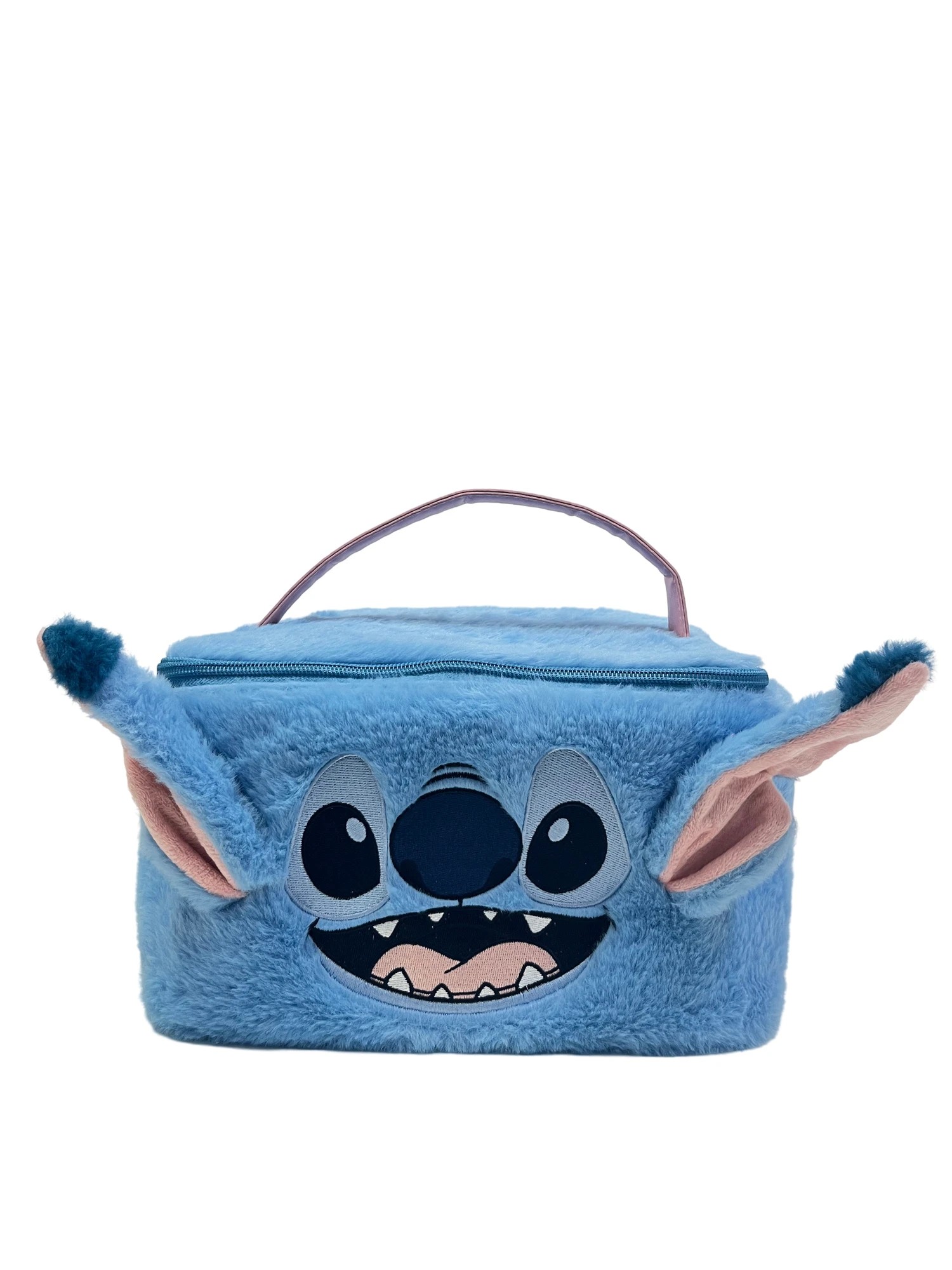 1 Disney Lilo & Stitch Fluffy Makeup Train Case - Blue, 1 of 2