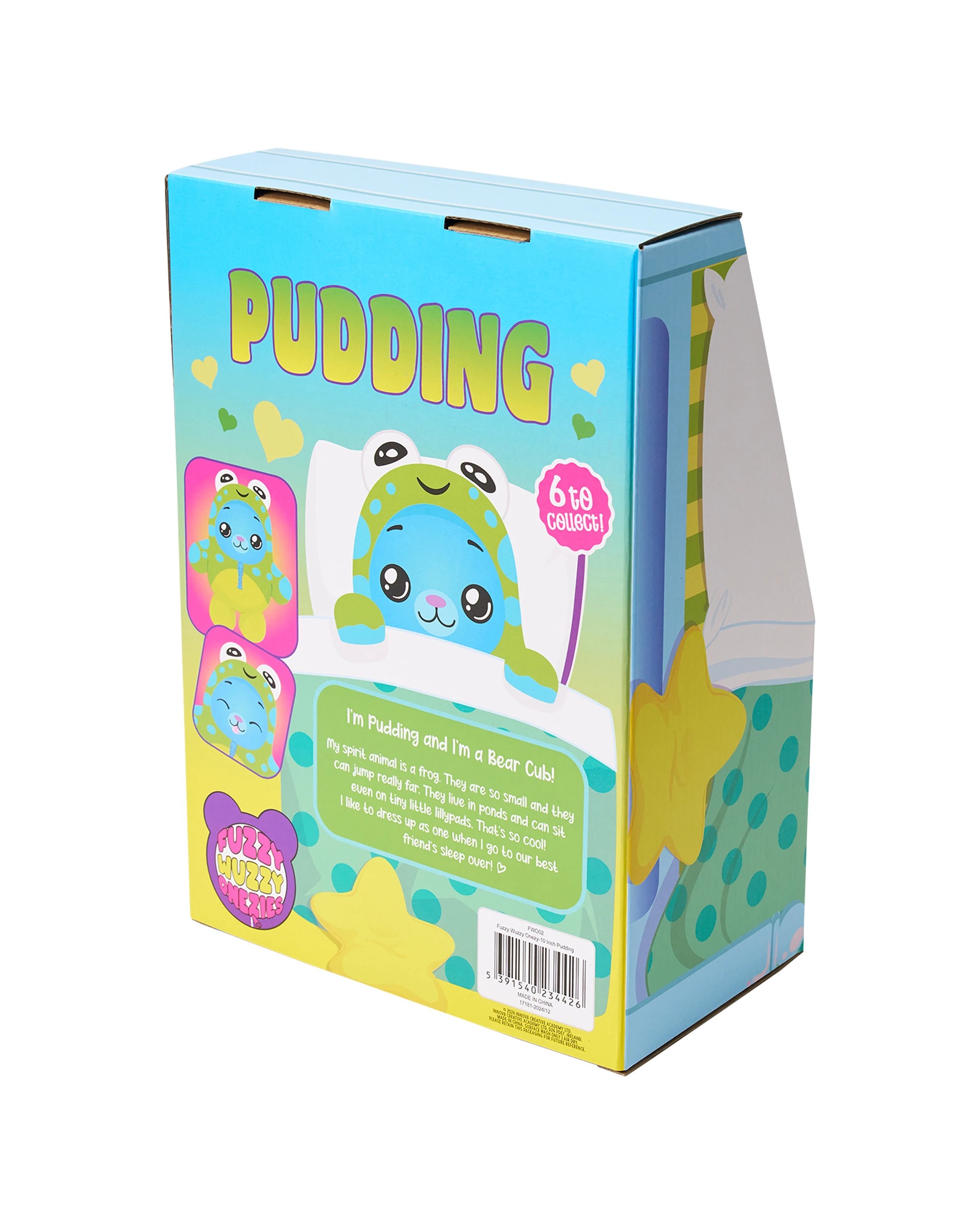 2 Fuzzy Wuzzy - Onezie Pudding 25cm, Soft Toy, Plush, 3 years+, 2 of 6