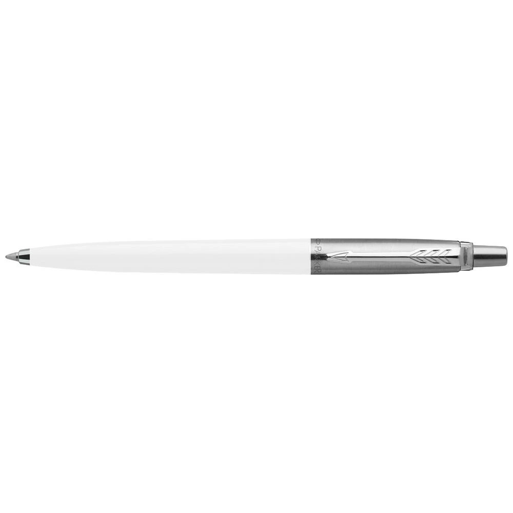 1 Parker Jotter Originals Ballpoint Pen Blue Ink White Barrel, 1 of 3
