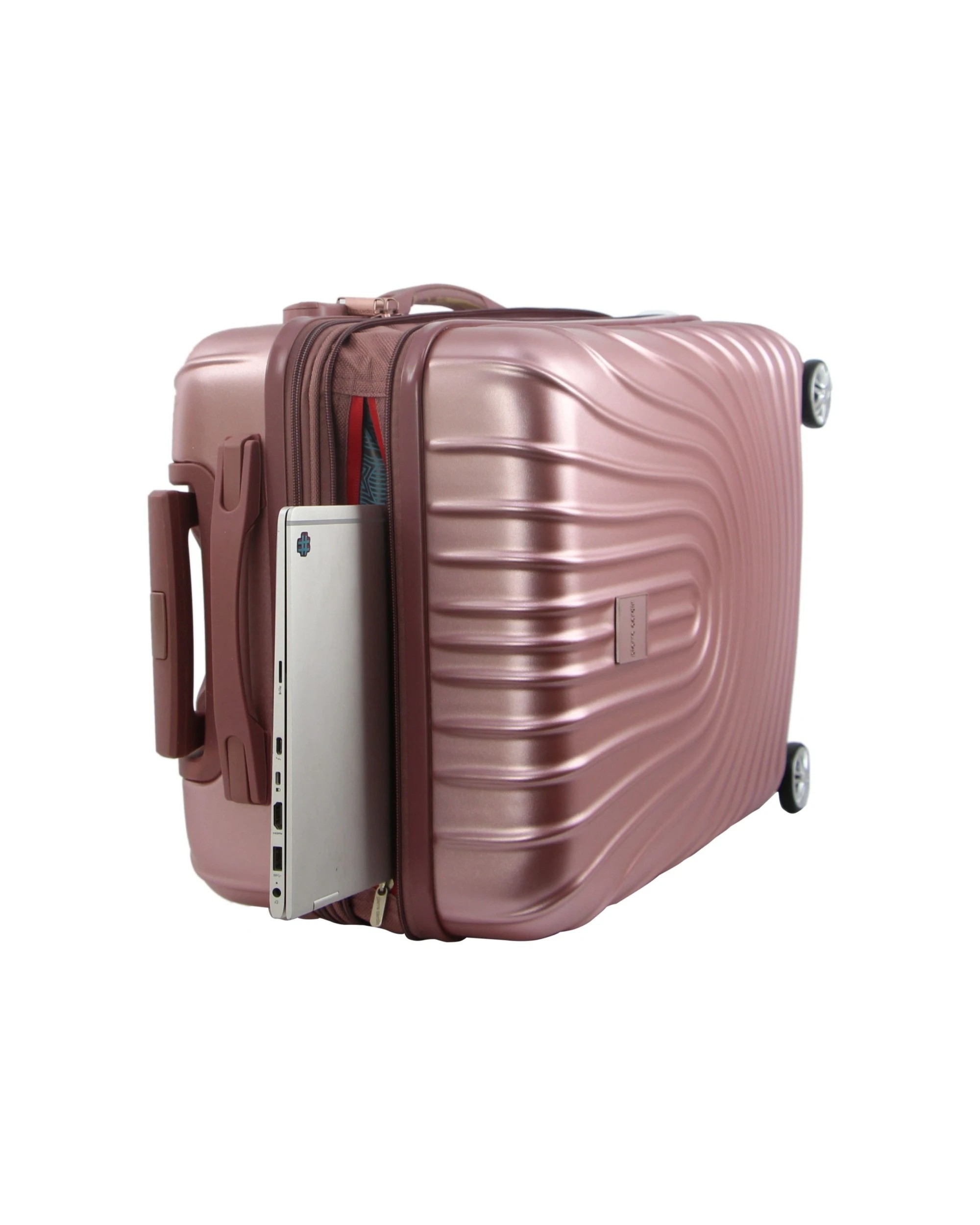 4 Pierre Cardin Durable Hard Shell 4 Wheel TSA Lock Large Suitcase Rose Lightweight - Pink, 4 of 4