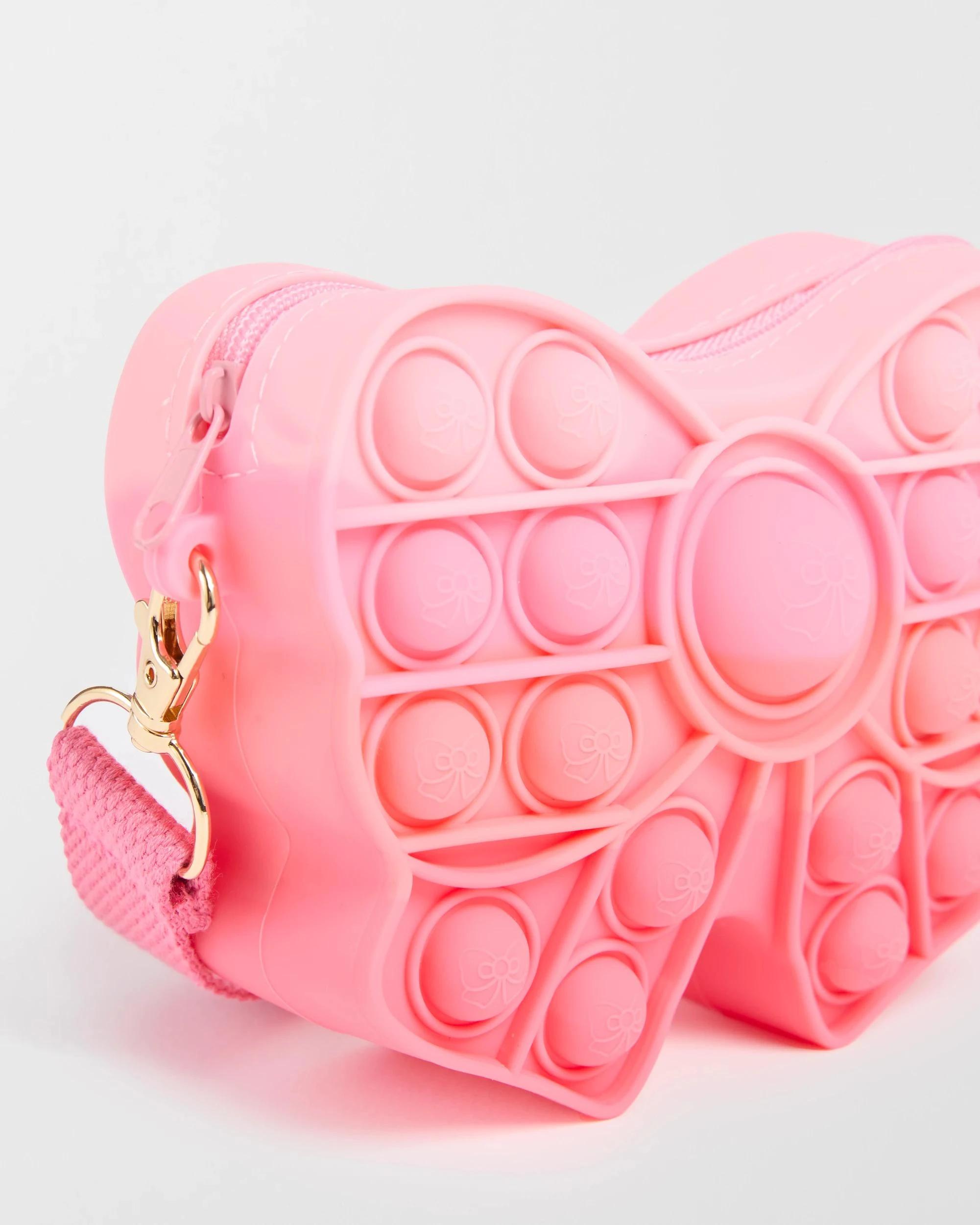 1 Target Kids Bow Pop-It Crossbody Bag PINK, 1 of 2