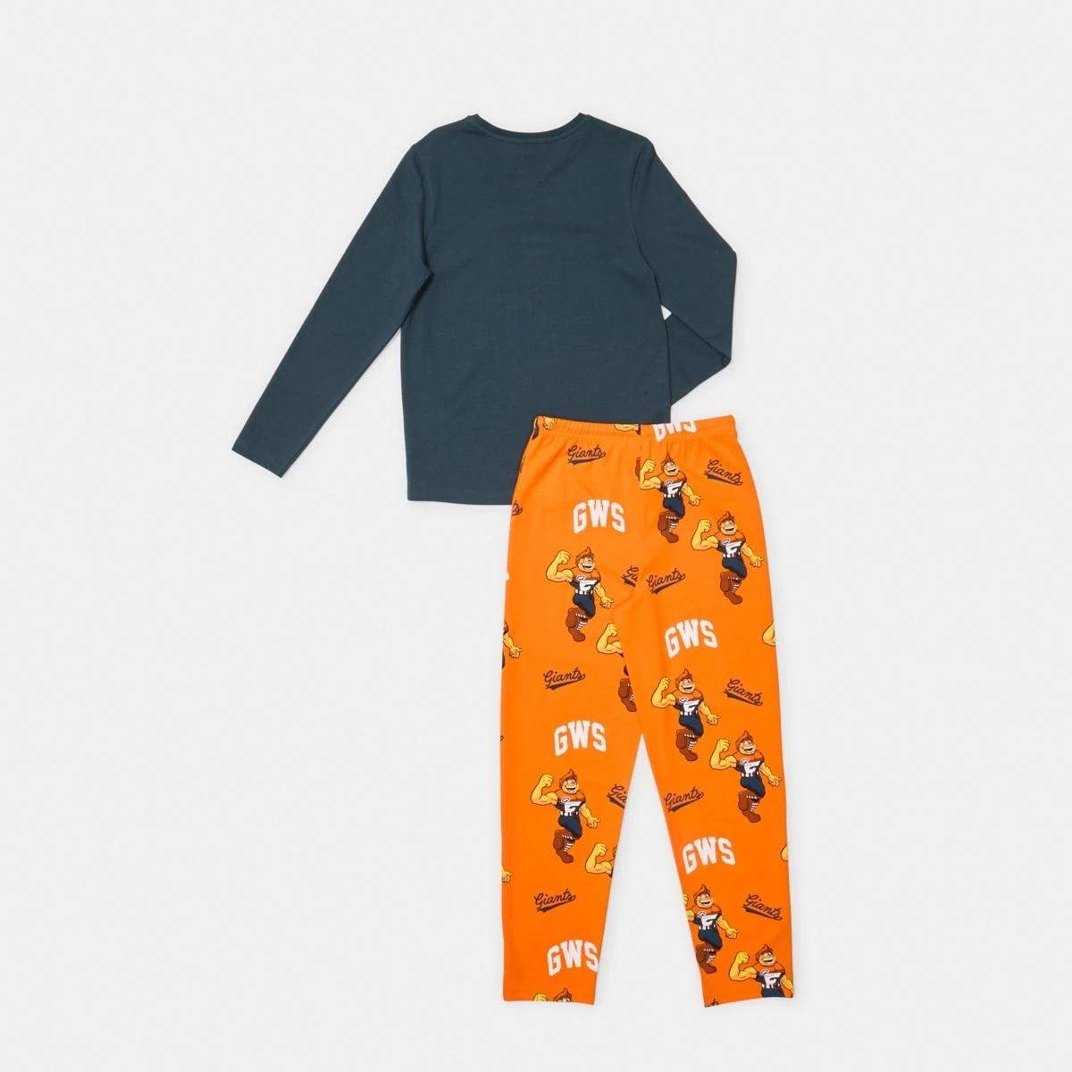7 Official AFL Kids Pyjama Set Gws Giants, 7 of 9