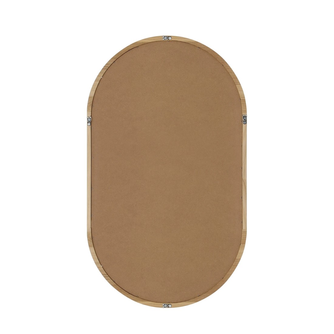 6 Oikiture Wooden Wall Mirrors Oval Makeup Mirror Home Decor 84x50cm
 - Natural, 6 of 9