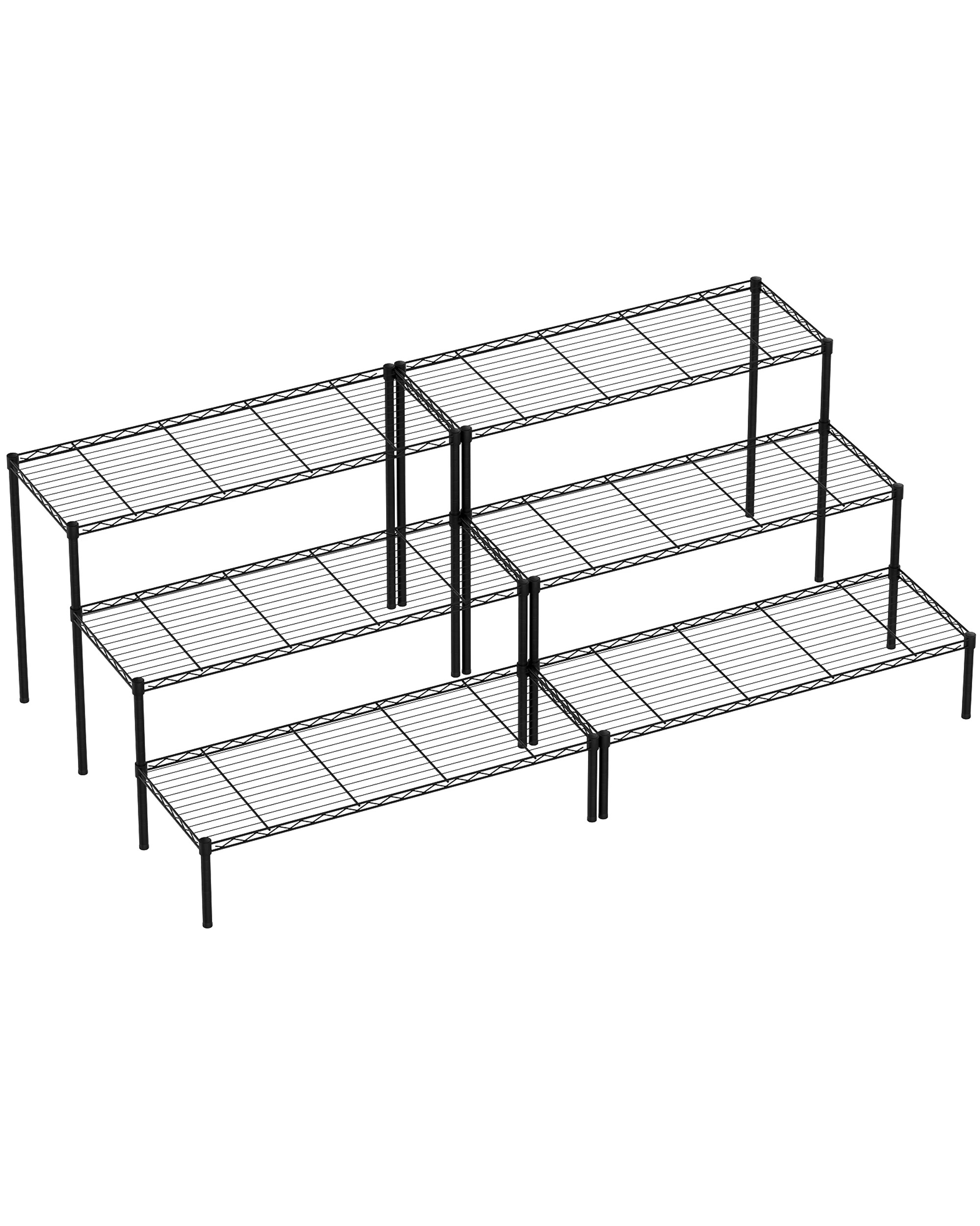 1 Advwin Plant Stand 3-Tier 2 Pack Outdoor Indoor Flower Pot Stands, 1 of 8