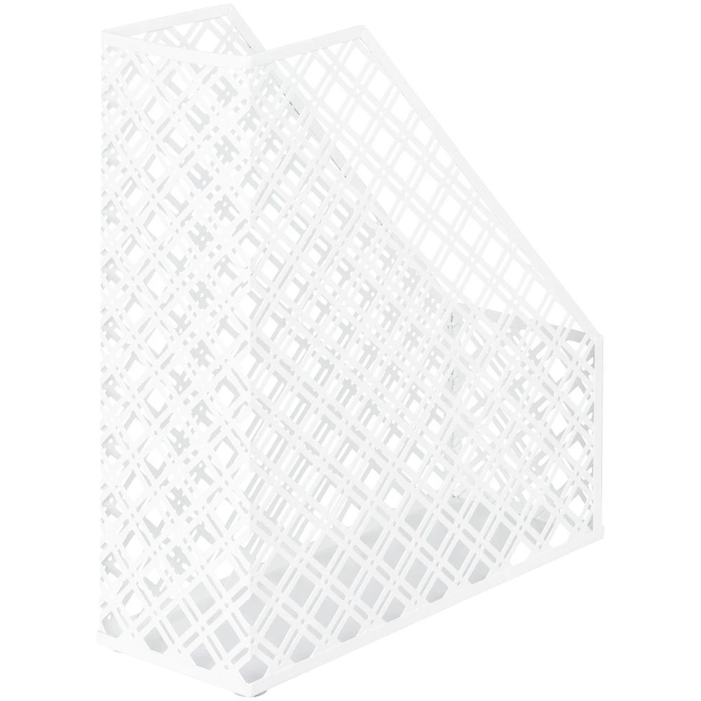 3 Otto Diamond Metal A4 Magazine File White, 3 of 3