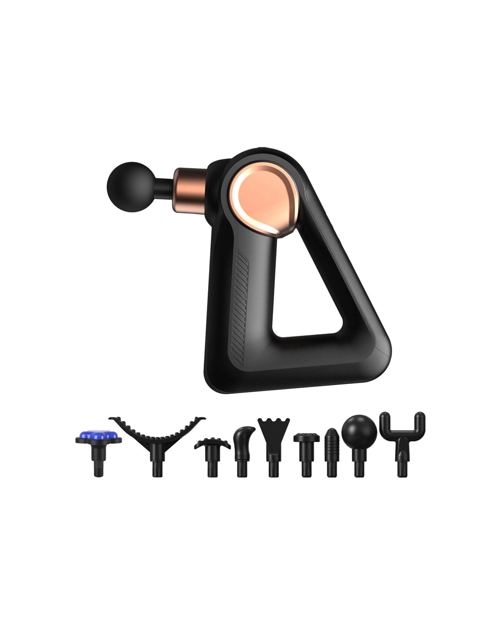 1 FitSmart Cool Pulse Pro Massage Gun 30W Cooling Head 9 Attachments 32 Speeds - Black, 1 of 9