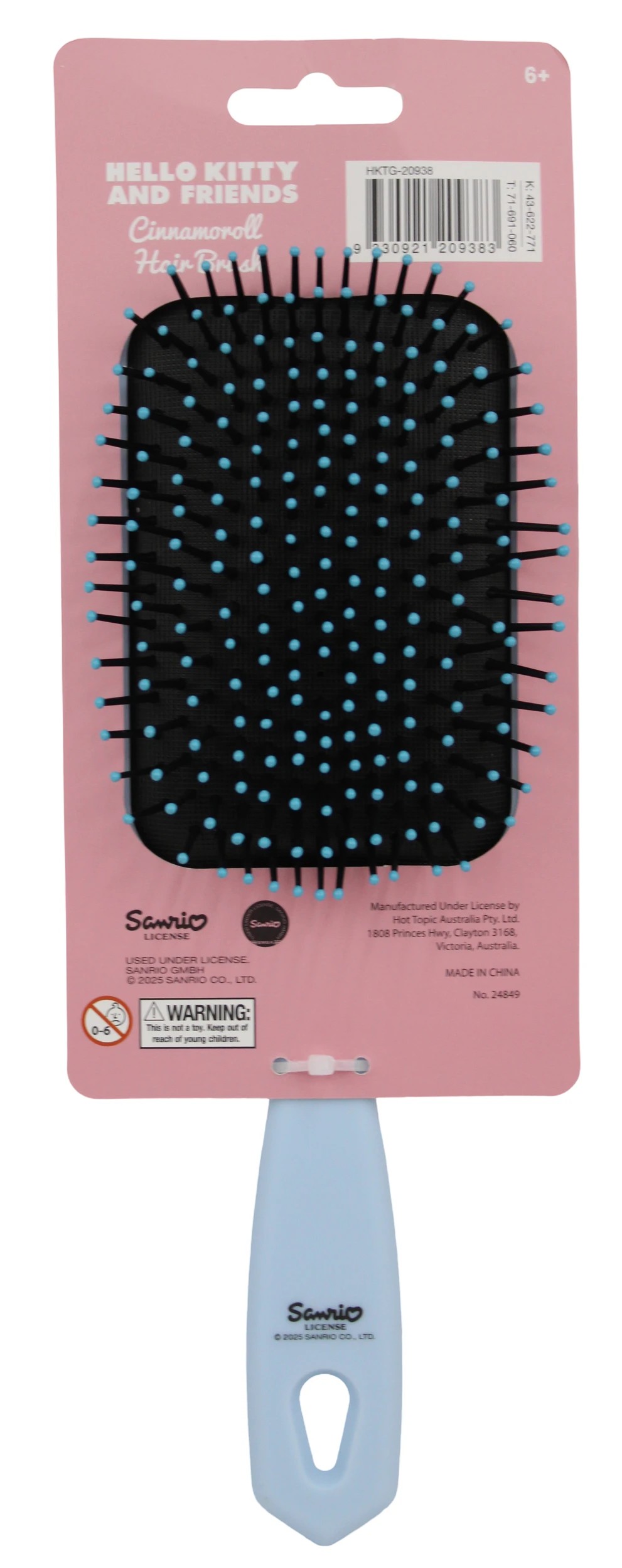 2 Sanrio Hello Kitty and Friends Cinnamoroll Hair Brush - Blue, 2 of 2