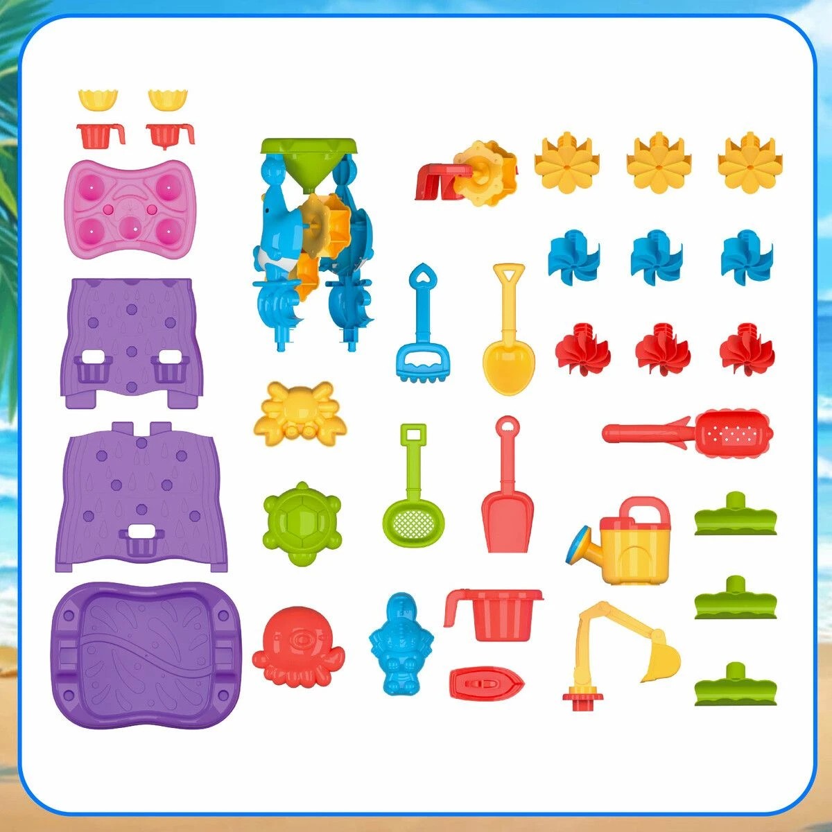 5 AUSWAY Waterfall Wall Table Water Sand Pit Pool Toys, 5 of 7