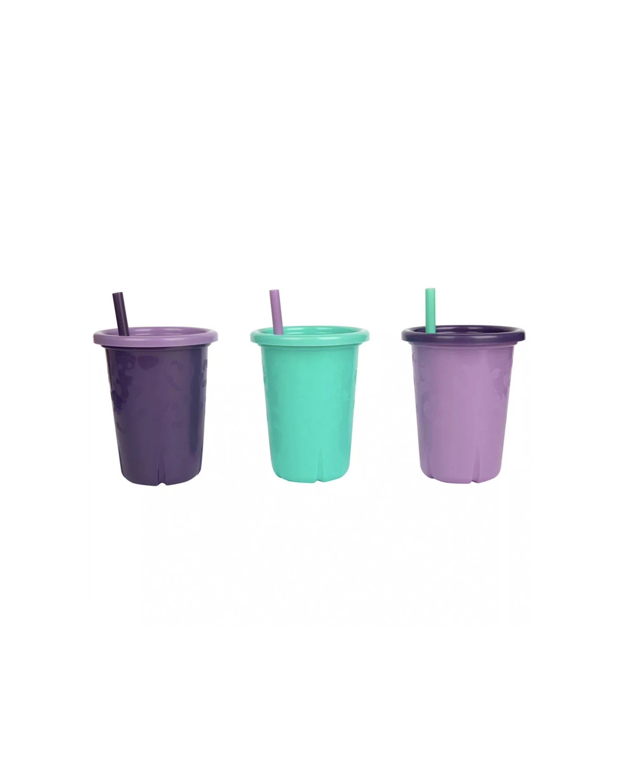 2 Green Grown 2x 3pc Straw Cups Nursery Kids Drinking Sippy Cups 296ml - Multi, 2 of 7