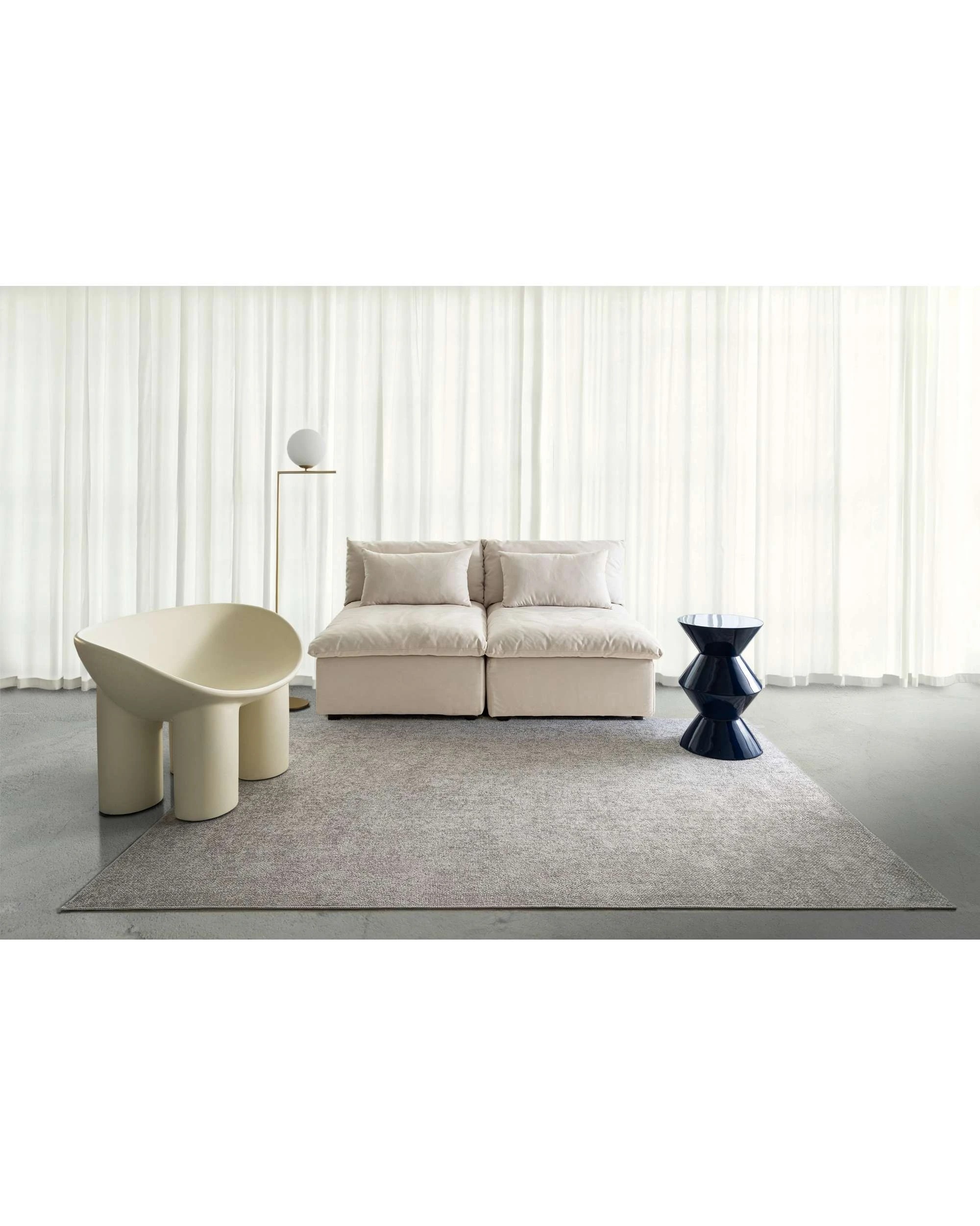 2 Loopsie Padstow Flatweave Washable Rug-330cm x 240cm - Grey, 2 of 8