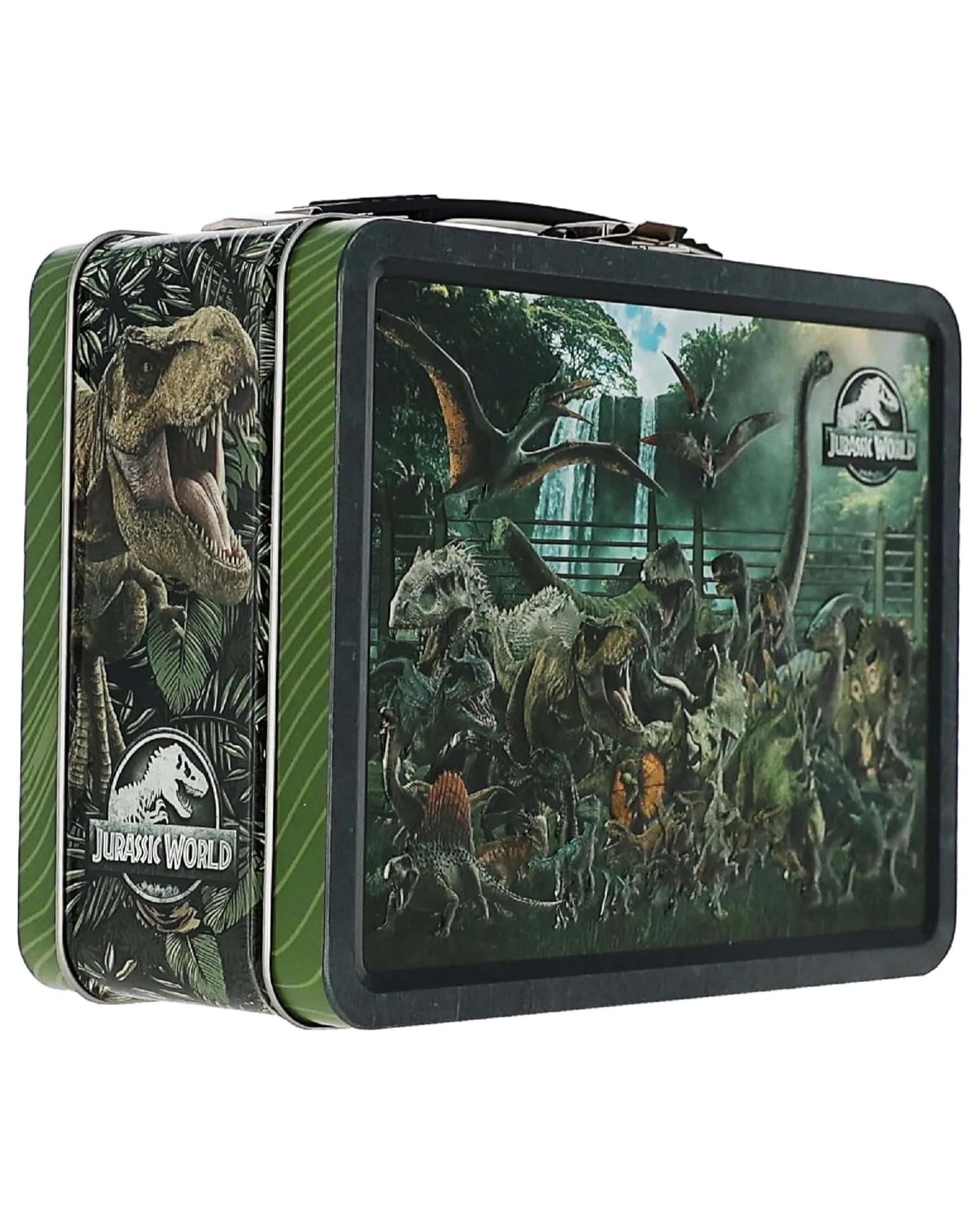 3 Aquarius Jurassic World Size Chart Tin Carry All Fun Box, 3 of 4
