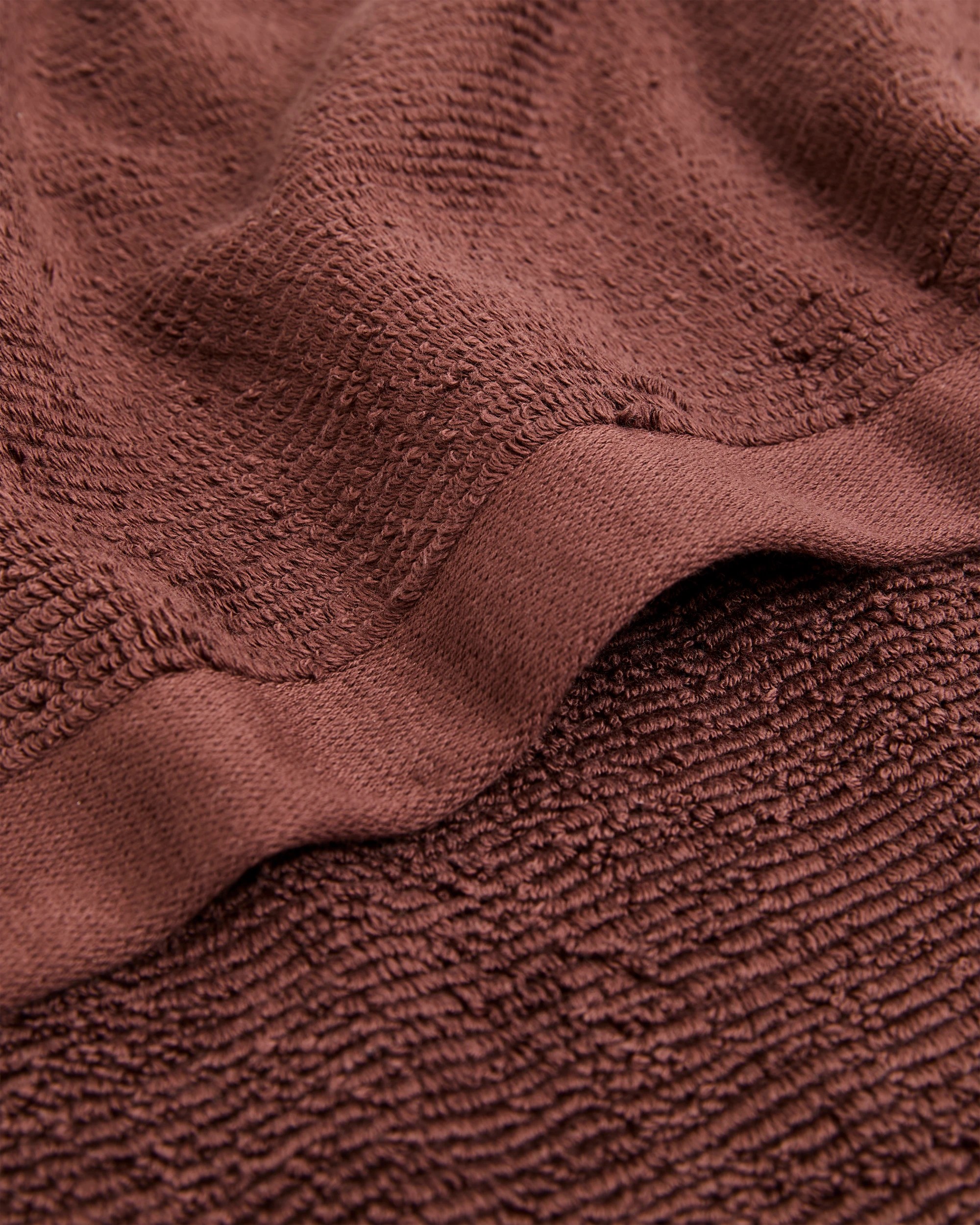 2 Target Reed Australian Cotton Ribbed Bath Towel - Brown, 2 of 2