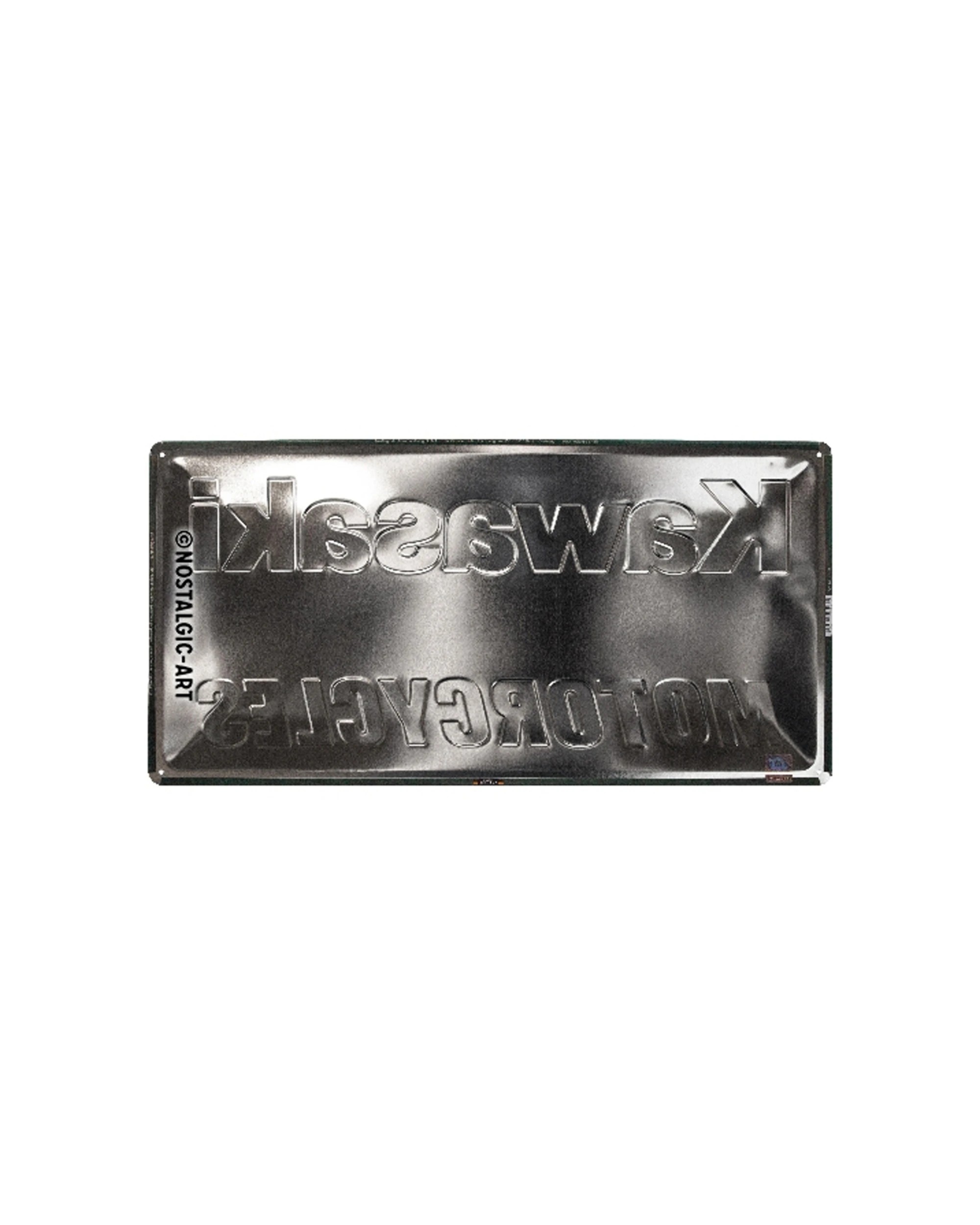 2 Nostalgic-Art 25x50cm Metal Long Sign Plaque - Kawasaki Motorcycles - Green, 2 of 4