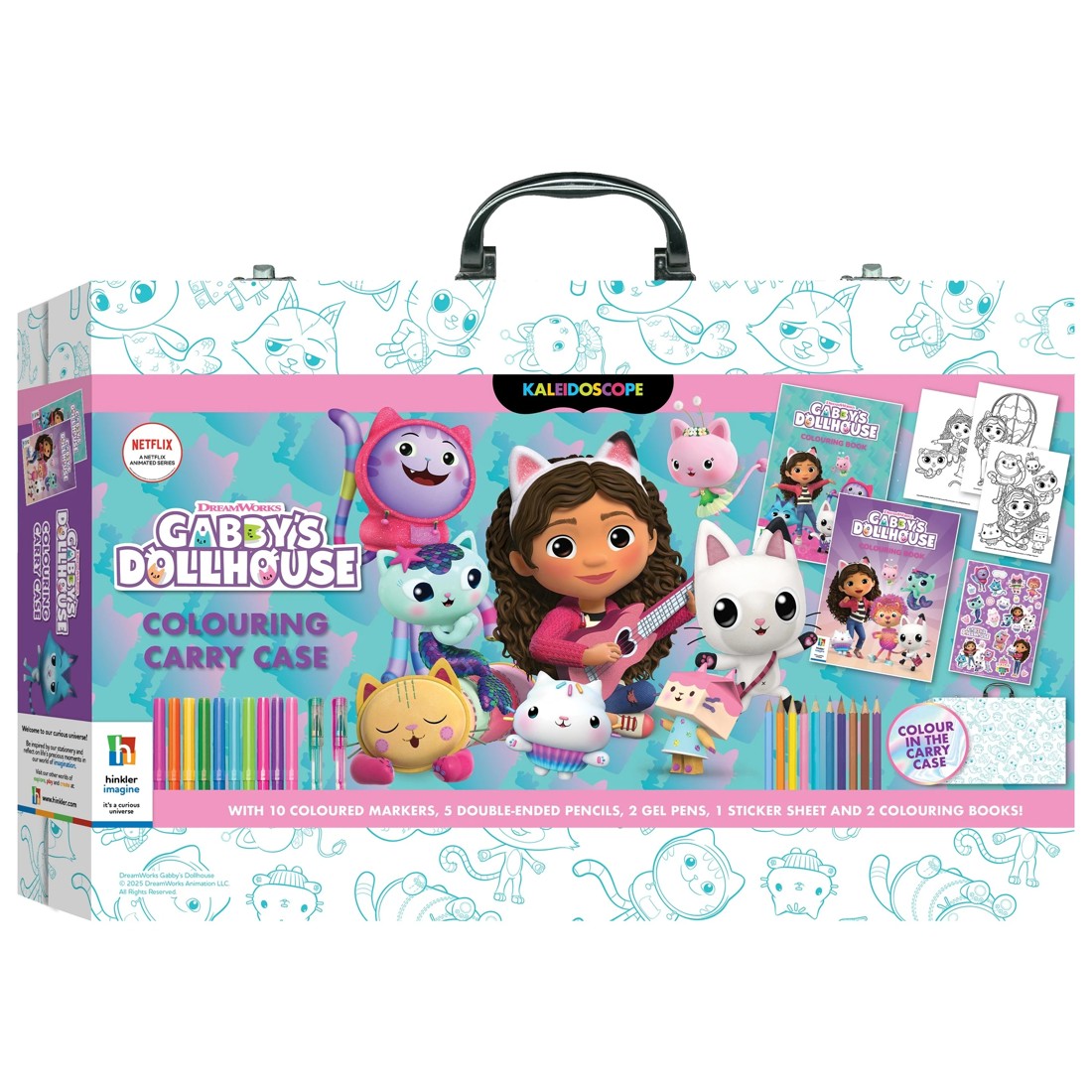 1 Kaleidoscope Gabby's Dollhouse Colouring Carry Case - Book, 1 of 7
