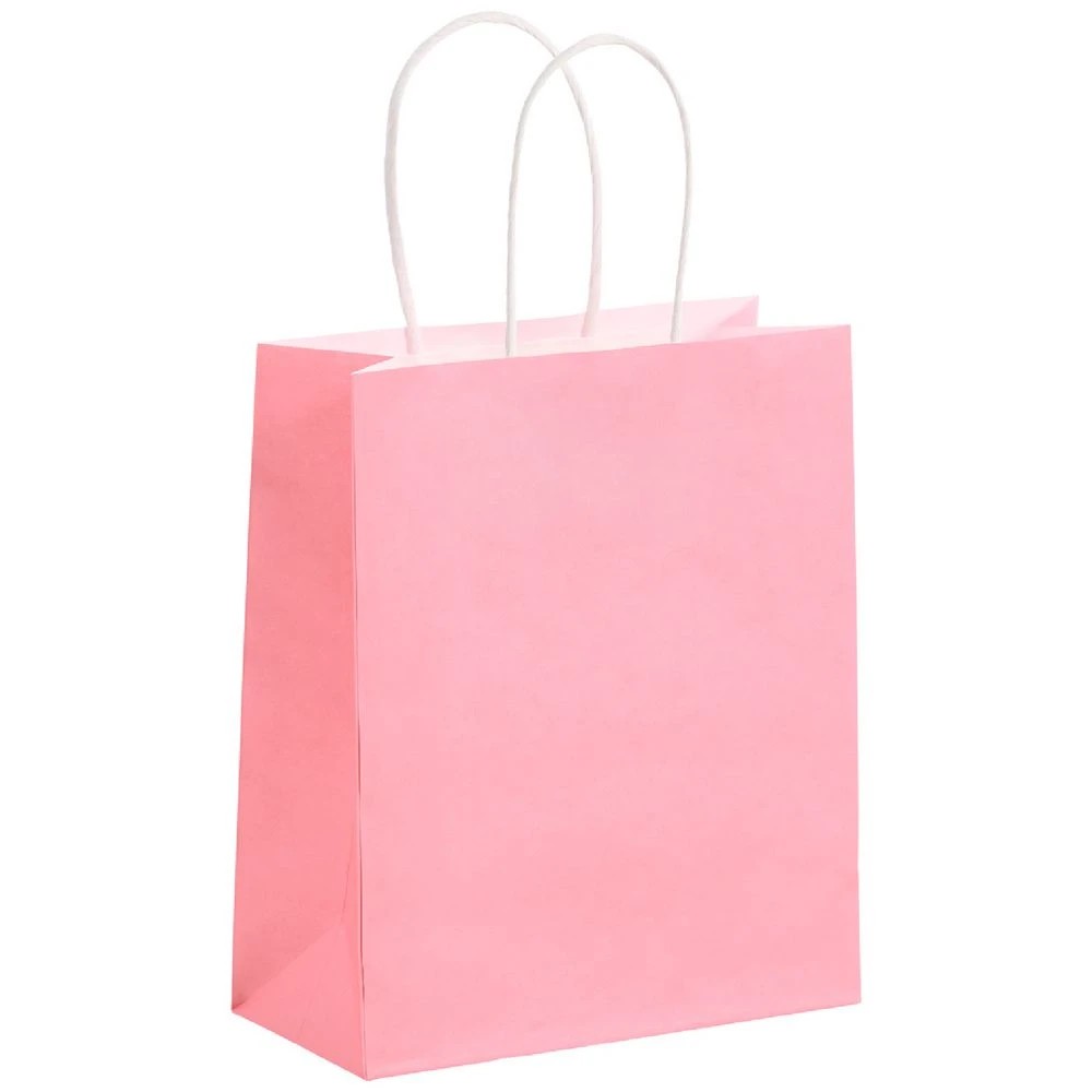 1 Otto Kraft Bag Small Pink 5 Pack, 1 of 2