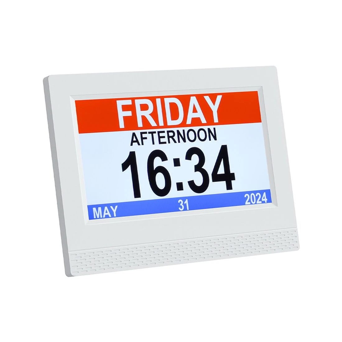 1 Artiss 7" Digital Day Clock Calendar Alarm - White, 1 of 5