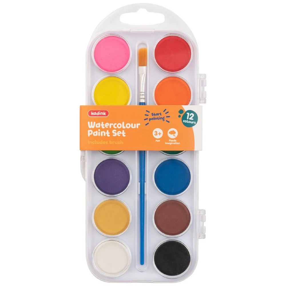 1 Kadink Watercolour Paint Set 12 Colours, 1 of 2