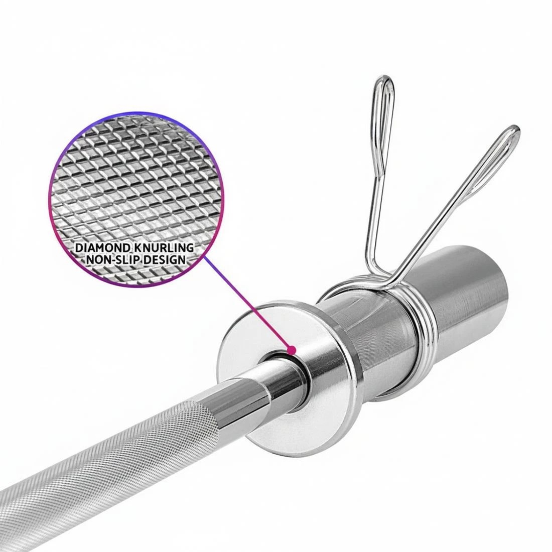 5 Everfit Barbell Bar Weights - Silver, 5 of 6