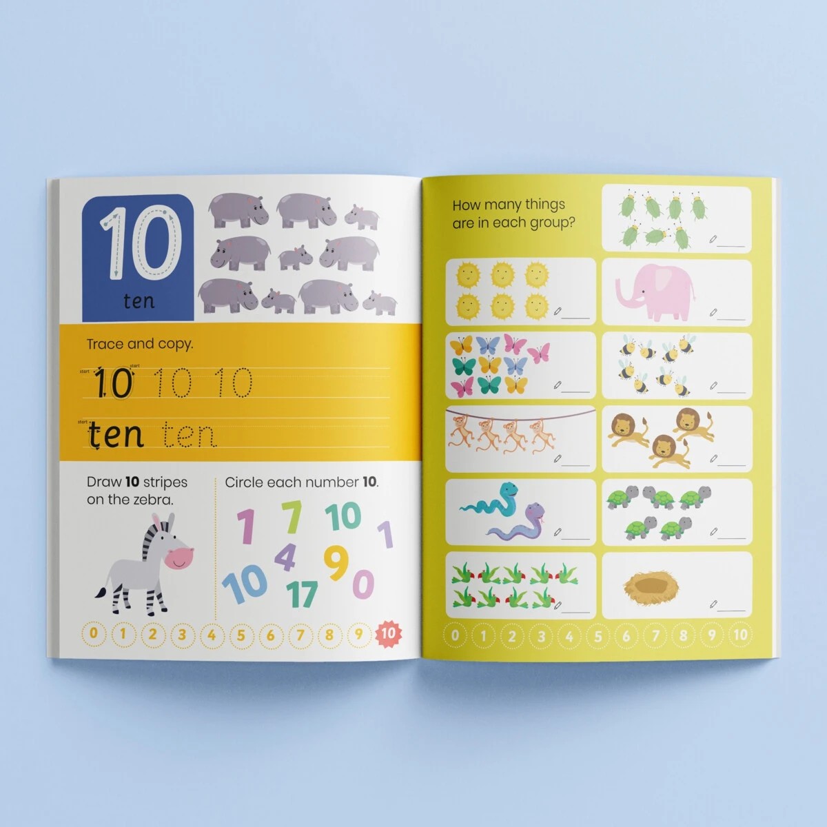 3 Junior Explorers: Write and Wipe Numbers and Maths Book, 3 of 6
