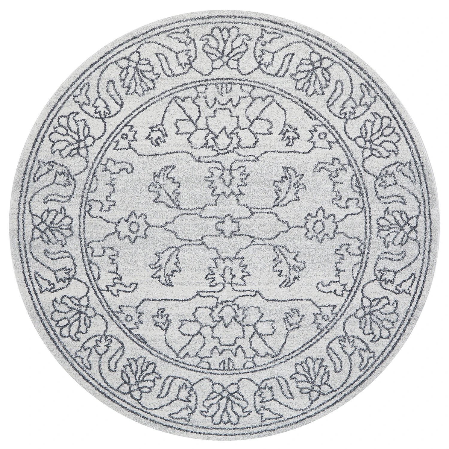 2 Common Ground Rugs Elysium Bjorn 200x200cm - Medium Round Power Loomed Pet Friendly Rug - Natural, 2 of 7