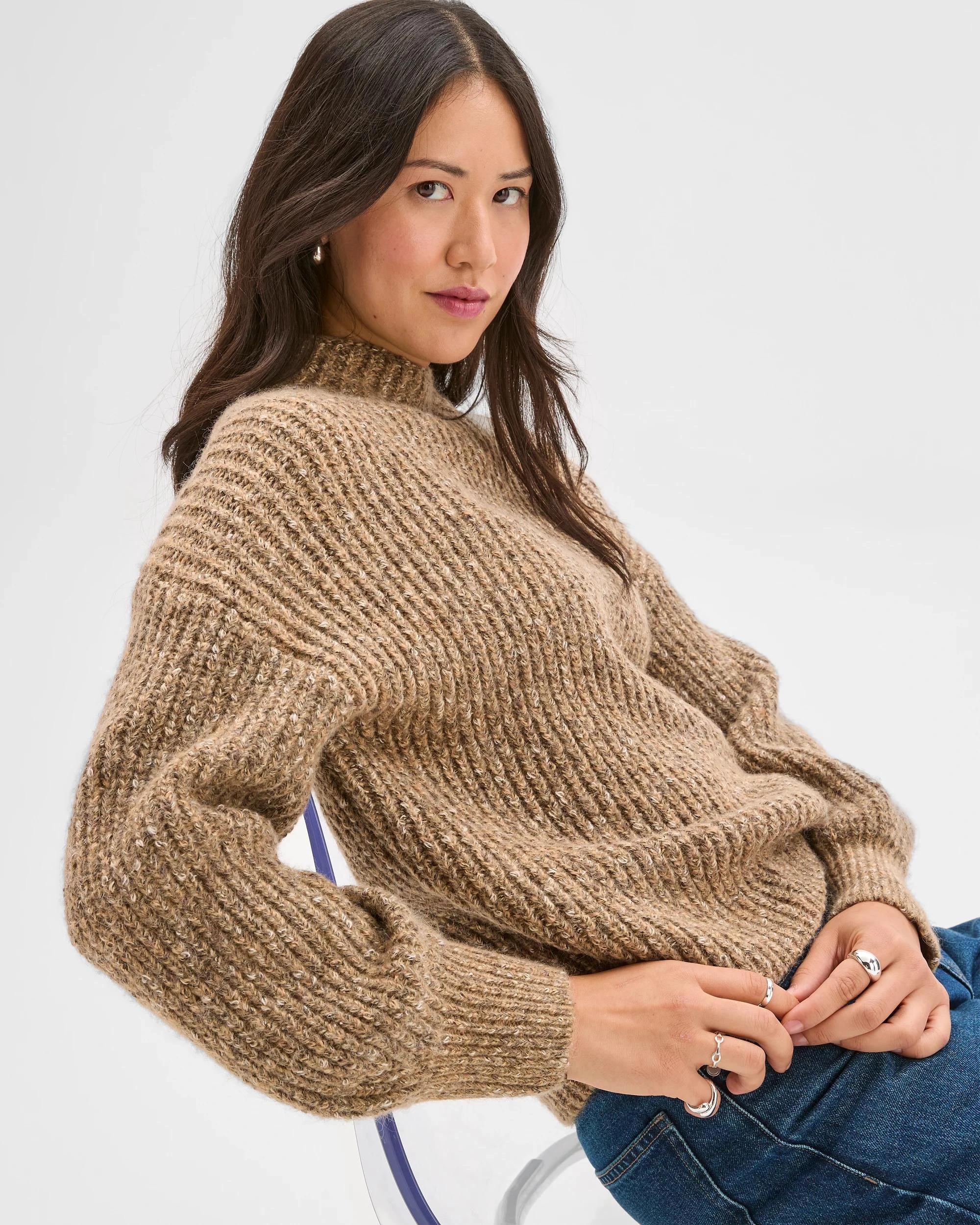 5 Target Woman Twist Yarn High Neck Jumper NATURAL TWIST, 5 of 8