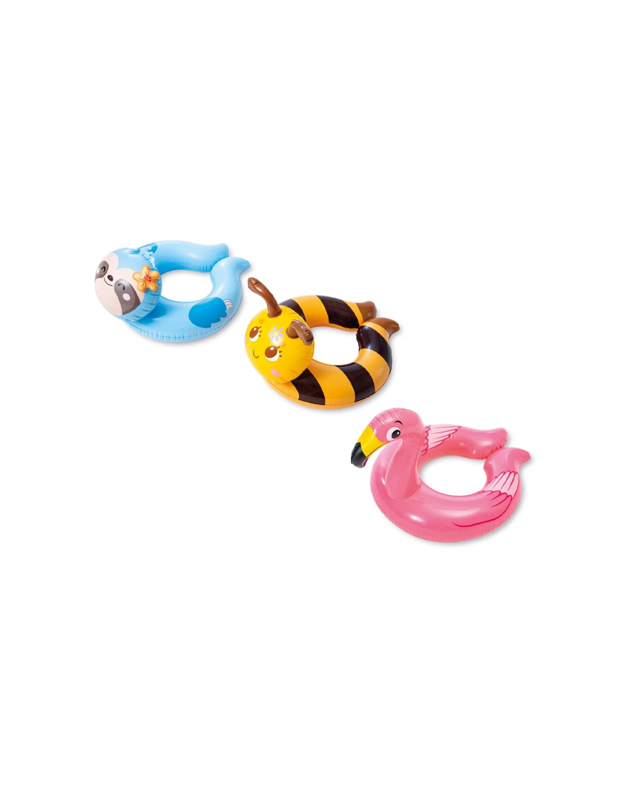8 Intex 2PK Animal Split Rings Inflatable Kids Floats 3-6Y+ - Assorted, 8 of 8