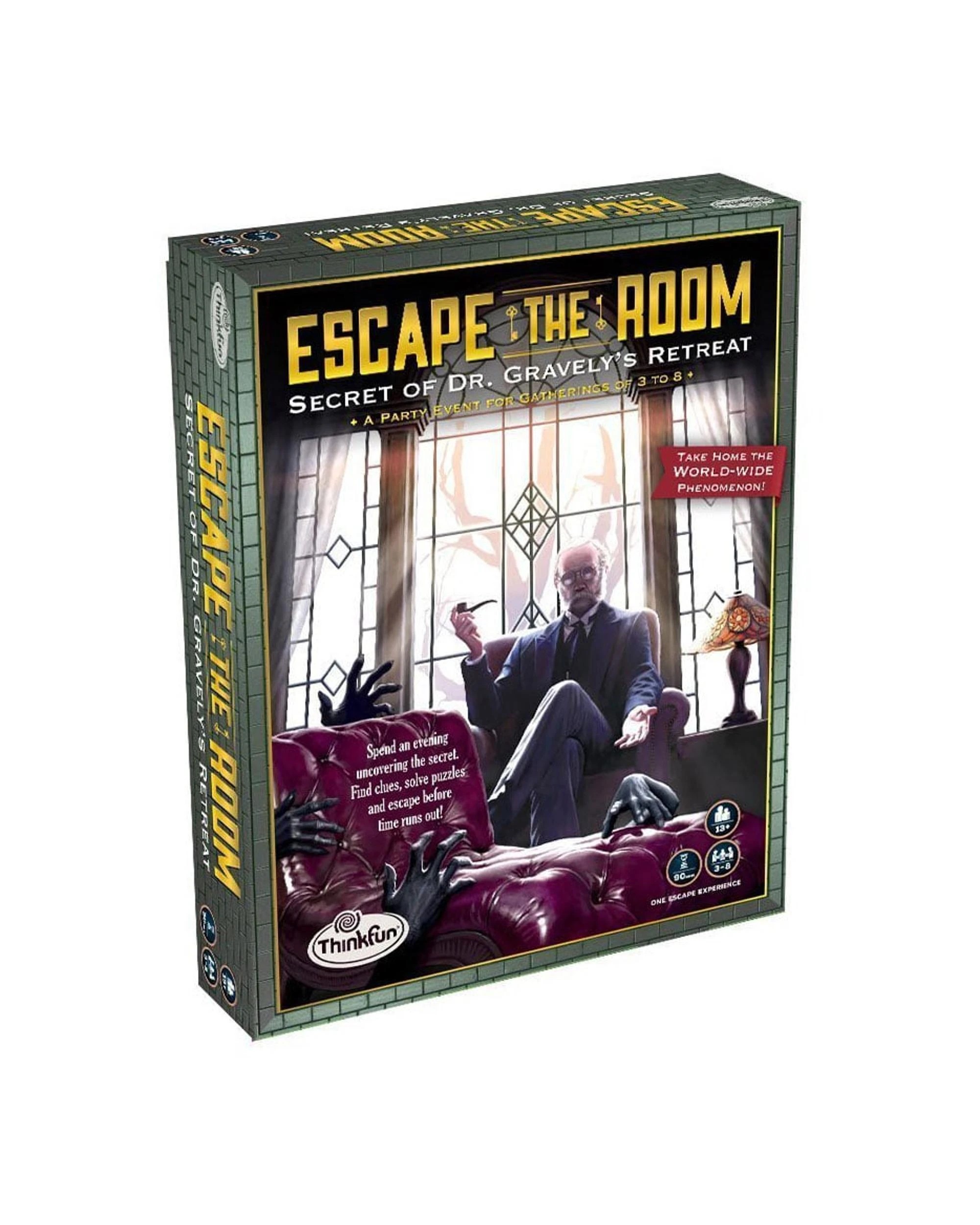 1 Thinkfun Escape The Room Secret of Dr Gravely's Retreat Board Game, 1 of 1