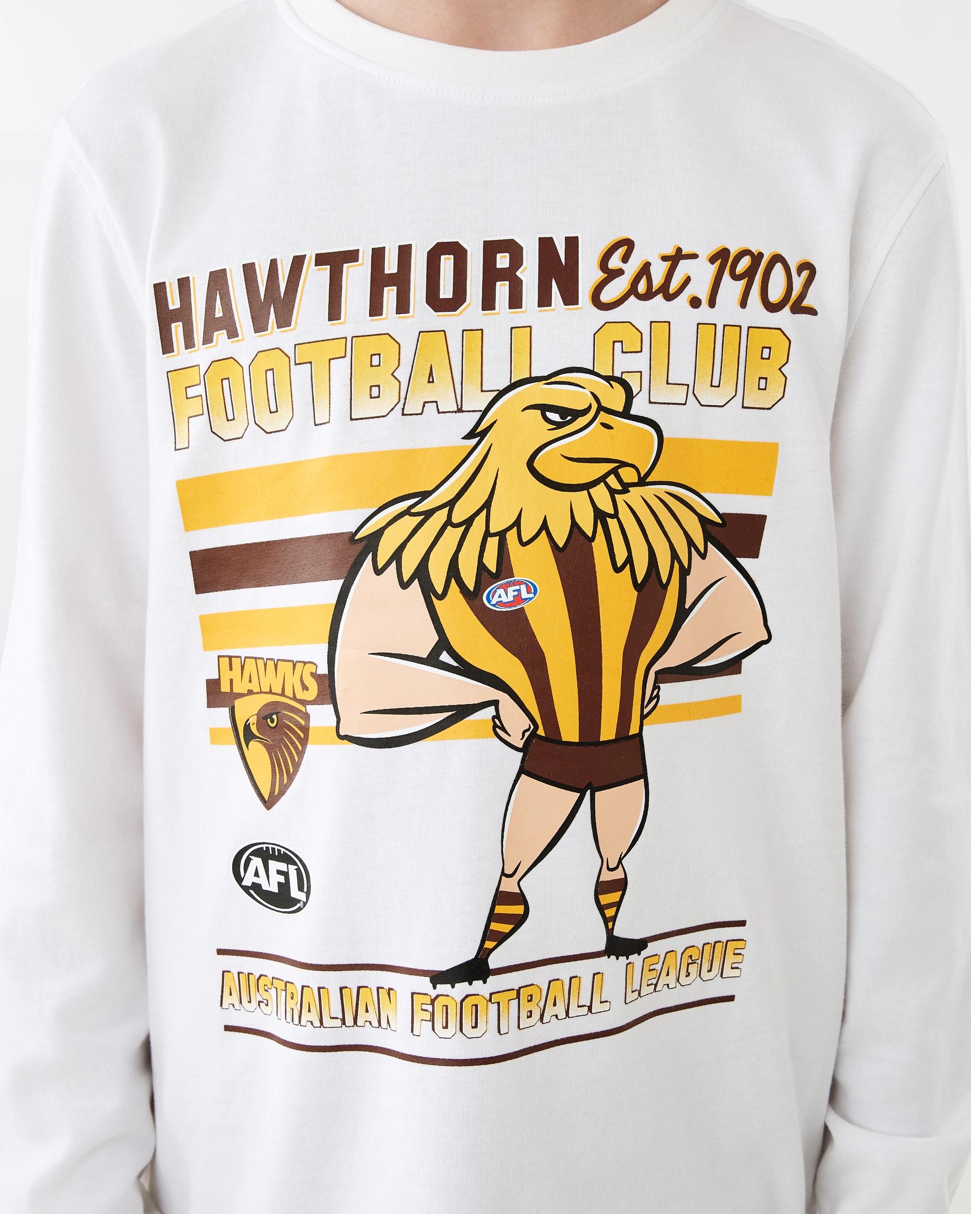 4 Official AFL Kids Pyjama Set Hawthorn, 4 of 6
