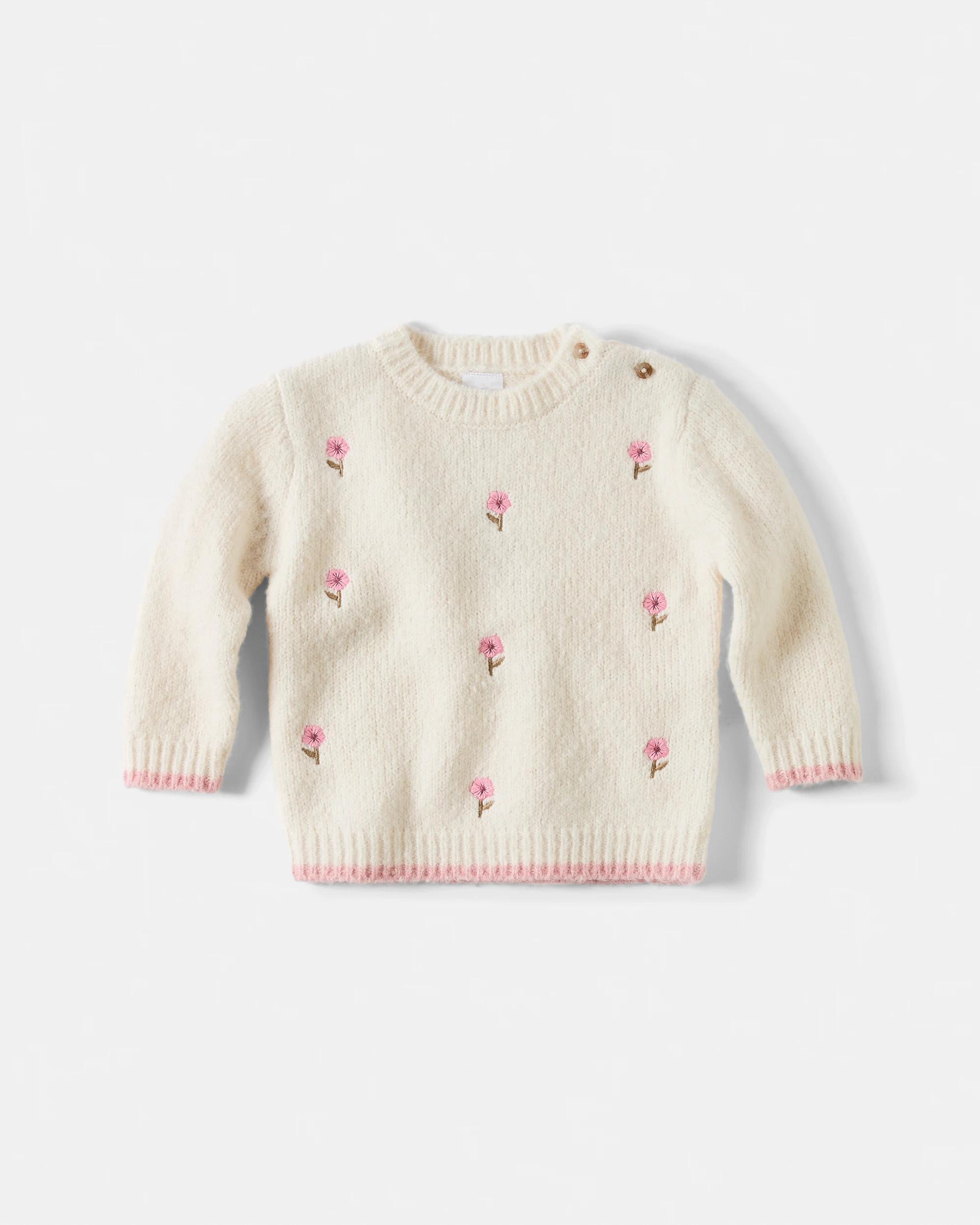 1 Applique Knit Top Wht Egret, 1 of 3