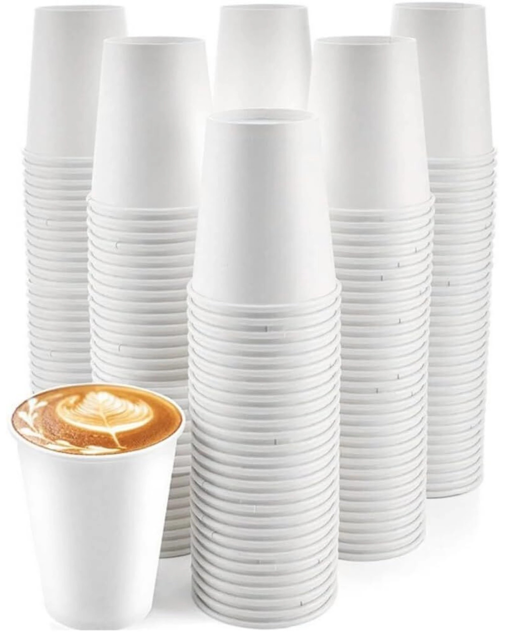 1 BR Home 1000 Pack 8oz Coffee Cups in White, 1 of 2