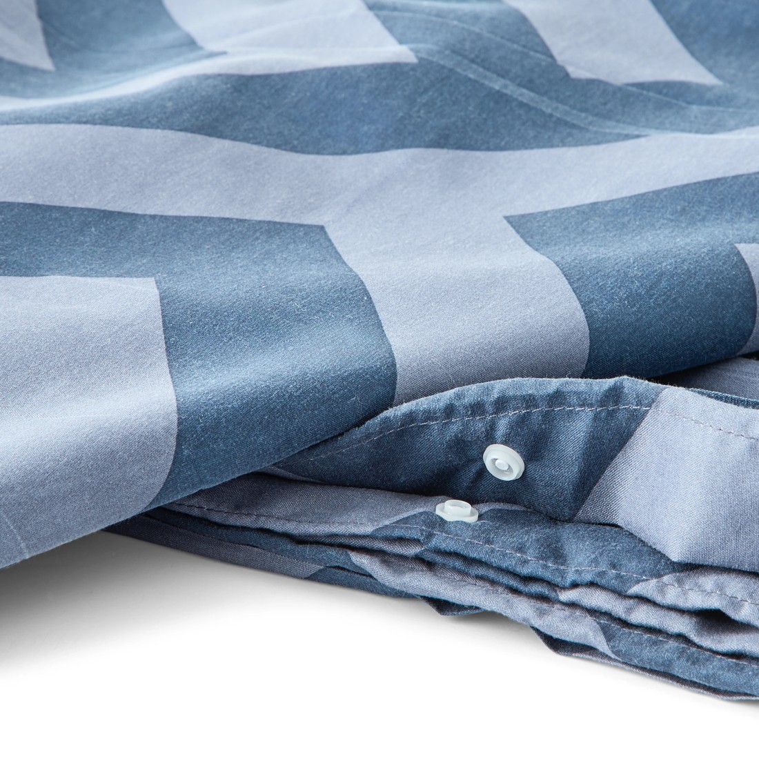 4 Saxon Quilt Cover Set - Single Bed, Dark Blue, 4 of 6