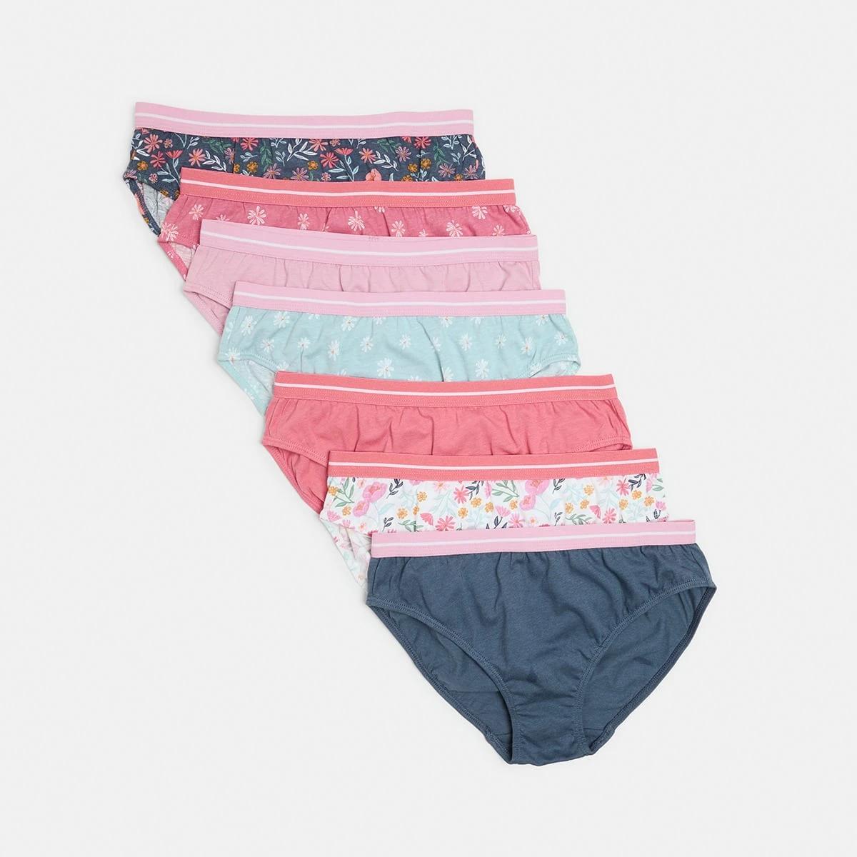1 7 Pack Print Briefs Vntgfloral, 1 of 10