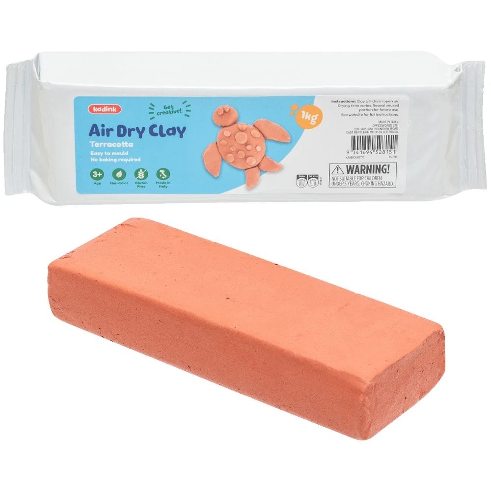 3 Kadink Air Drying Clay 1kg Terracotta, 3 of 7