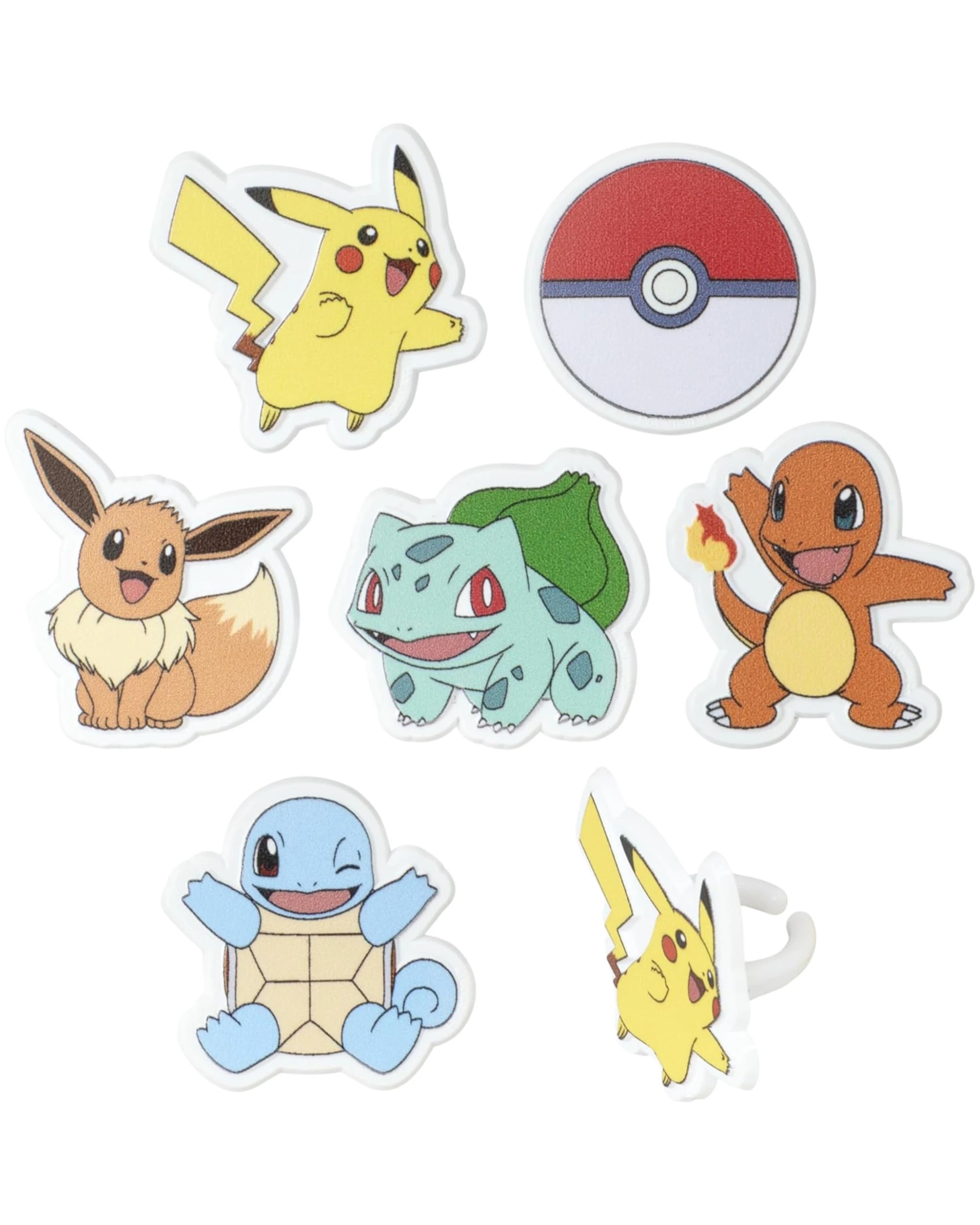 3 Pokemon Cupcake Rings Pack of 12 - Multi, 3 of 3