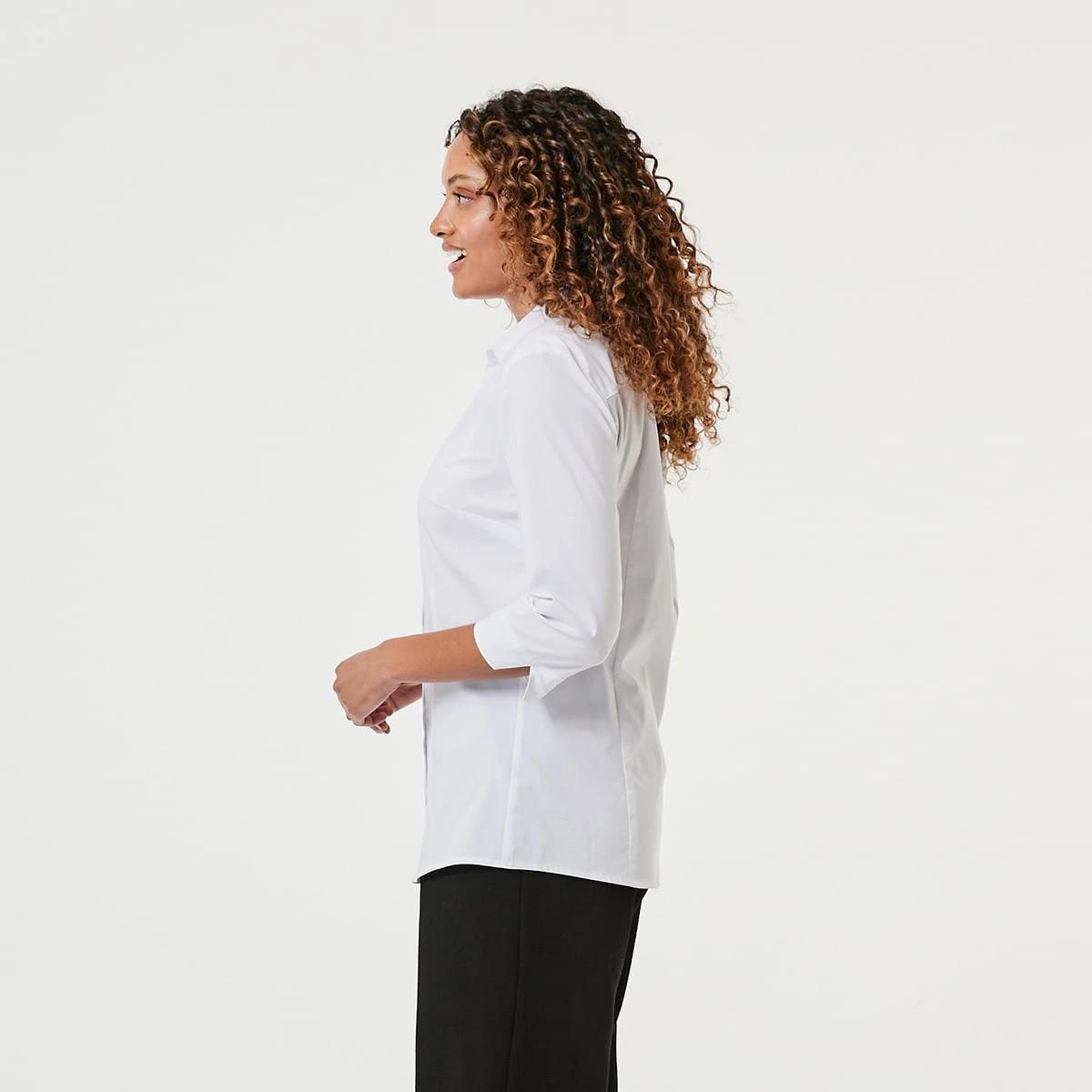 3 3/4 Sleeve Work Shirt White, 3 of 6