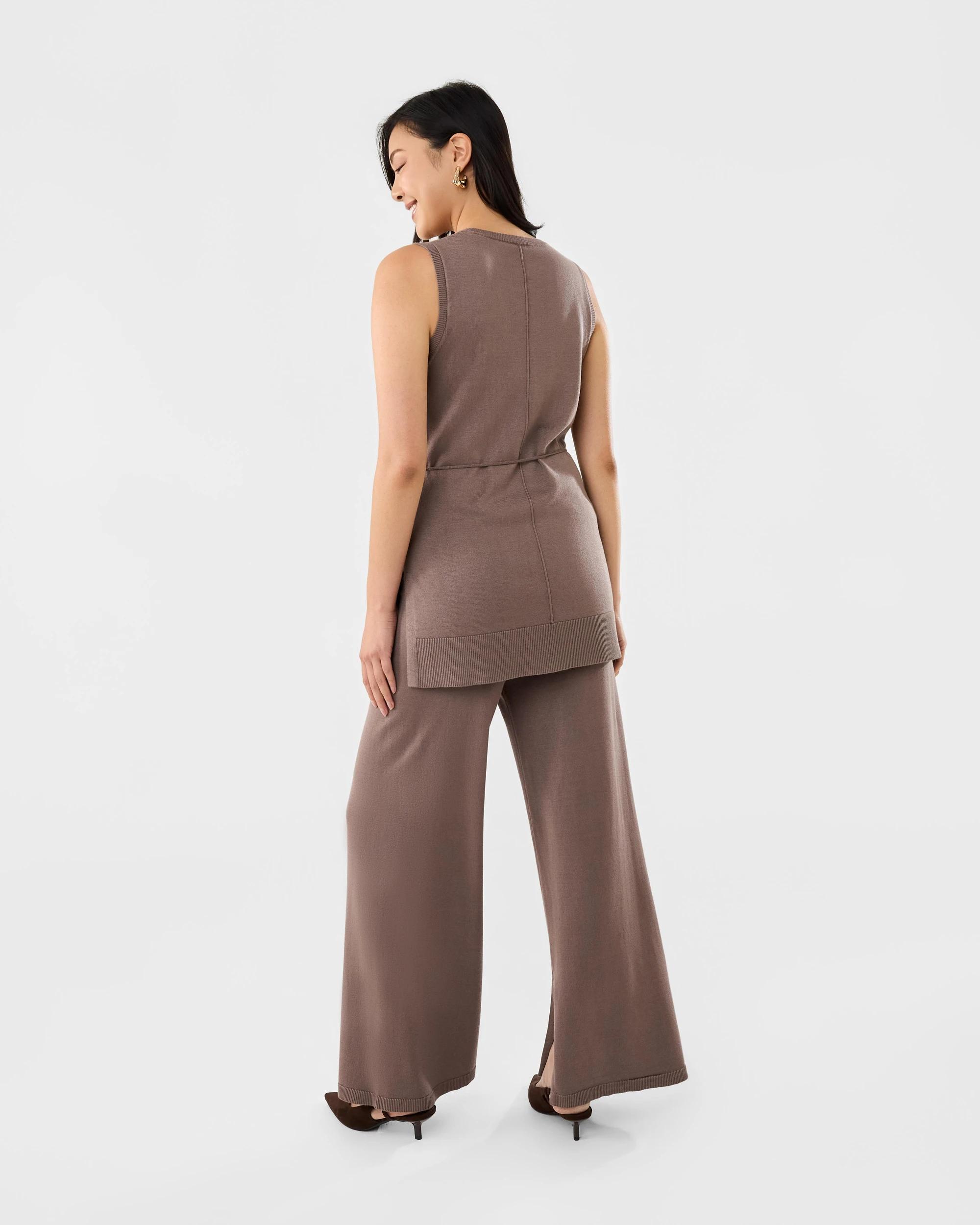 4 Sleeveless Tunic Top Taupe Brn, 4 of 9