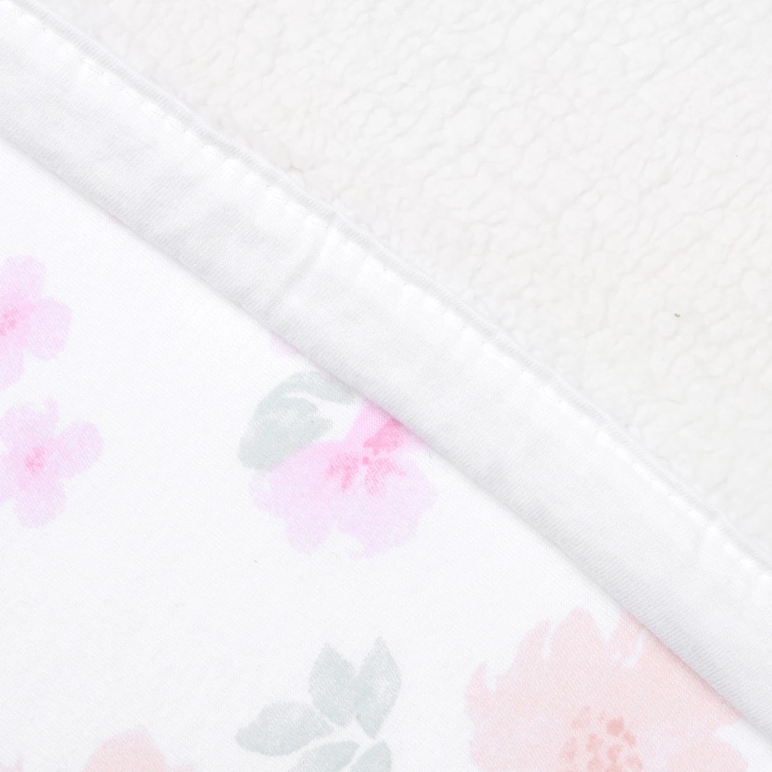 3 Jersey Plush Blanket - Floral, 3 of 4