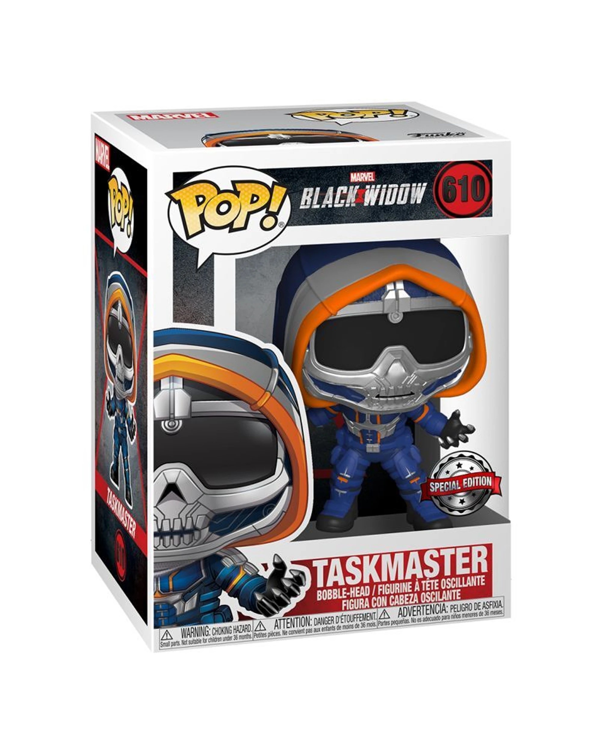 3 Pop Black Widow - Taskmaster With Claws RS 10cm Vinyl Action Figure 1Pc - Blue, 3 of 3