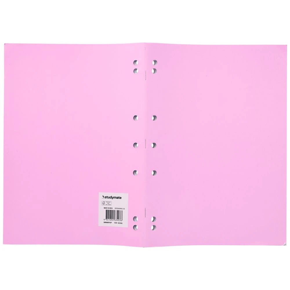3 Studymate A4 Exercise Book Recycled Pastel Pink 96 Page, 3 of 3