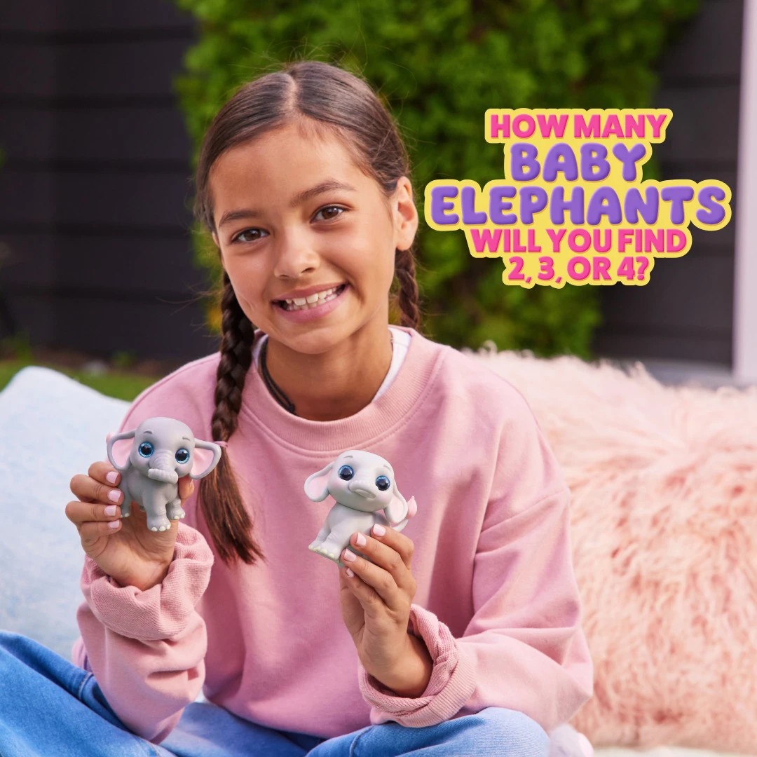 6 Zuru Pets Alive Mommy Elephant & Baby Surprise - Assorted, 6 of 10