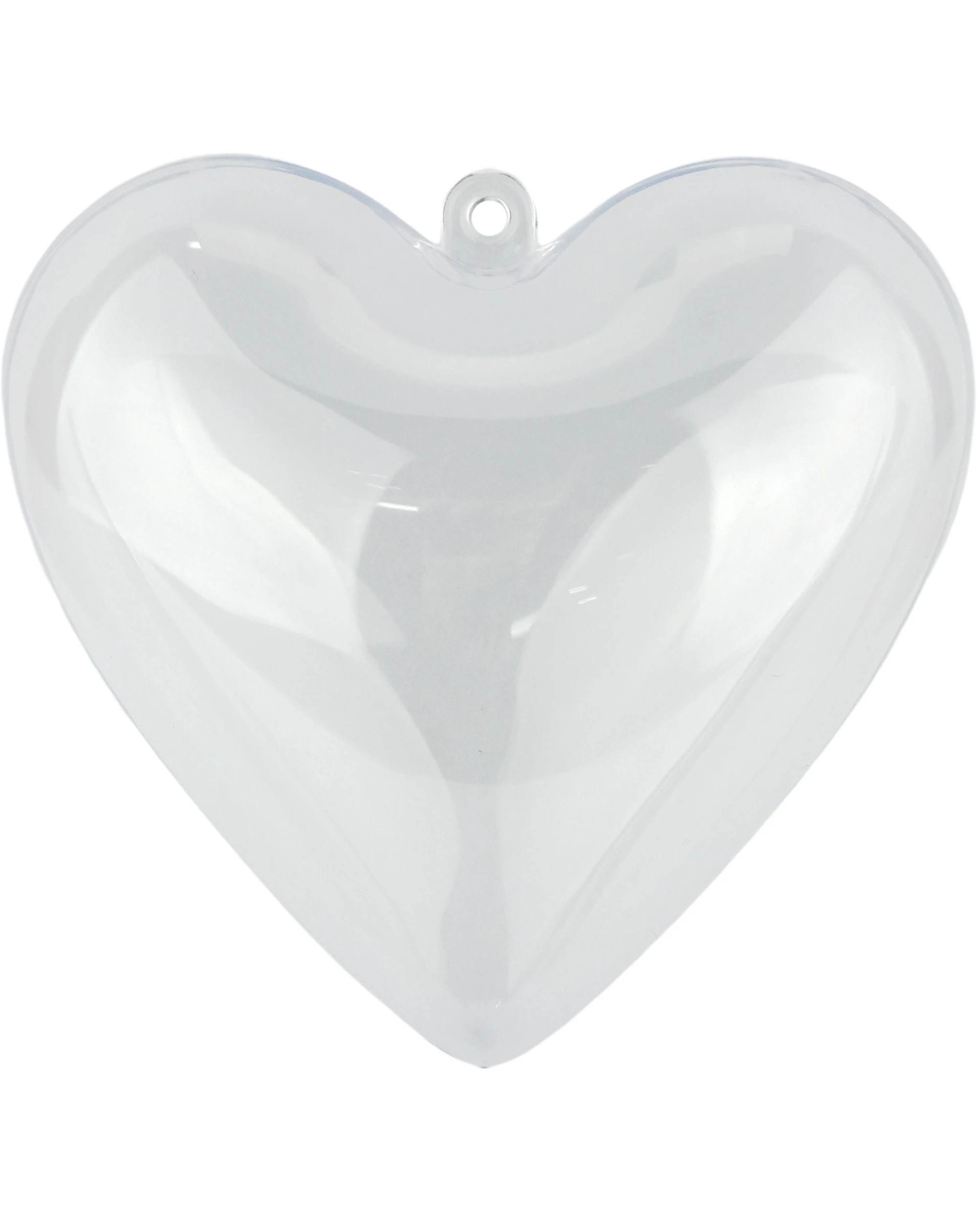3 Party Maker Clear Plastic Fillable Heart 10cm, 3 of 5