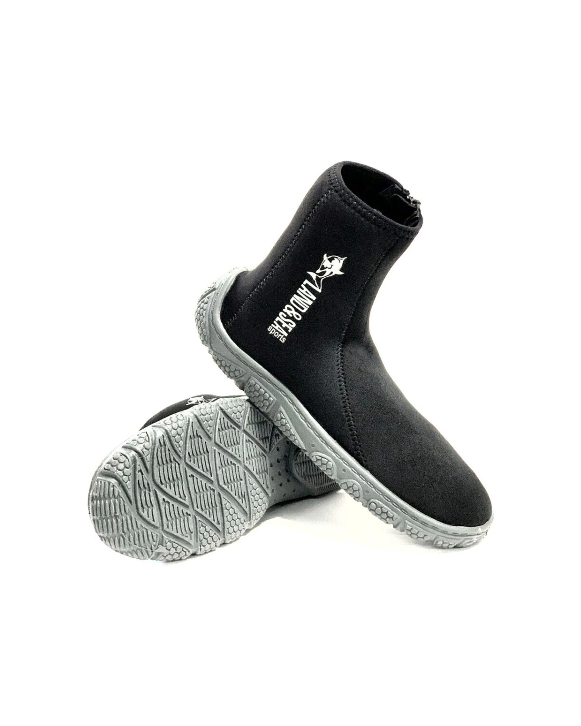 1 Adrenalin 3mm All Rounder Zip Waterproof Diving Boots BLACK, 1 of 5