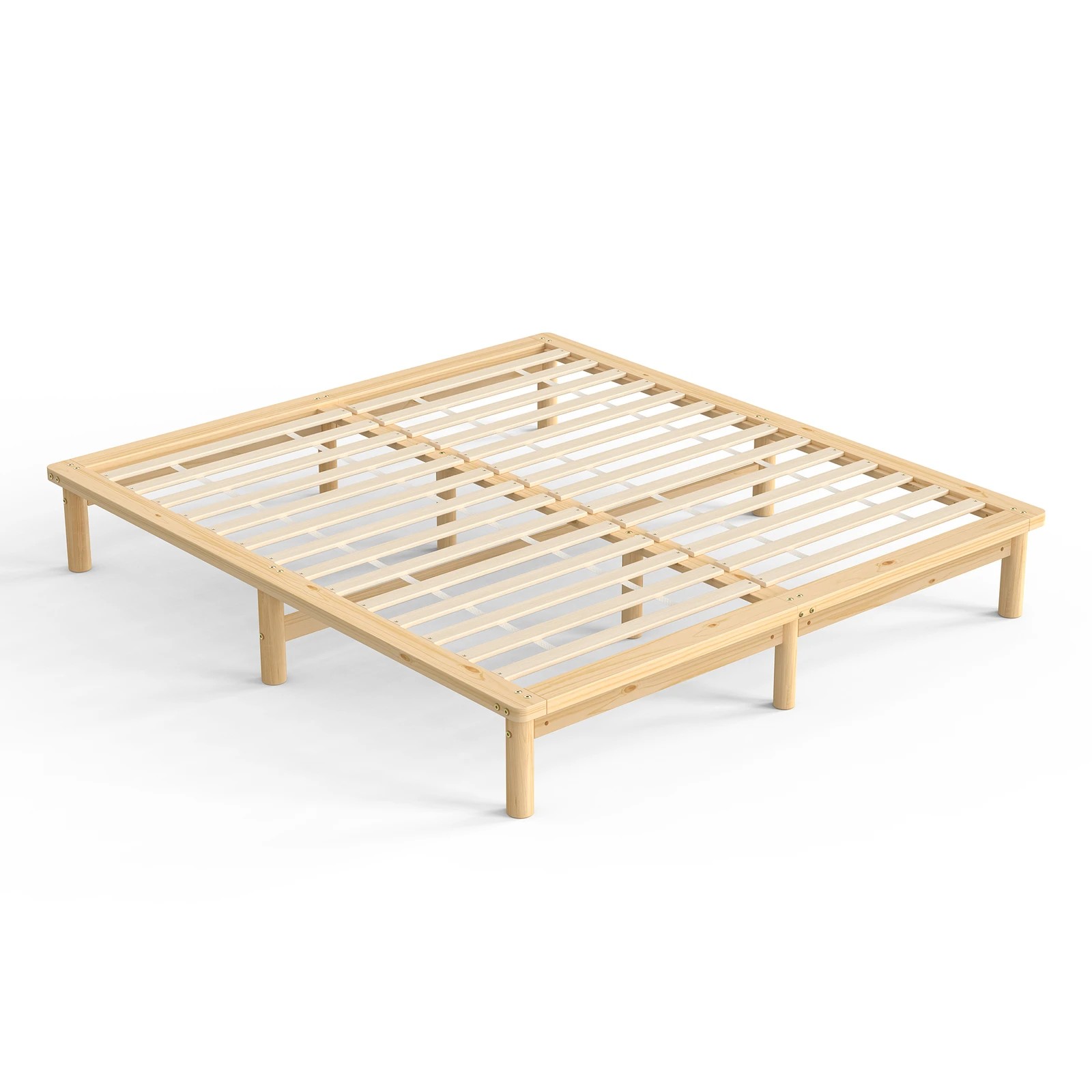 10 Alfordson Bed Frame Wooden Timber King Size Mattress Base Platform Basia - Natural, 10 of 10
