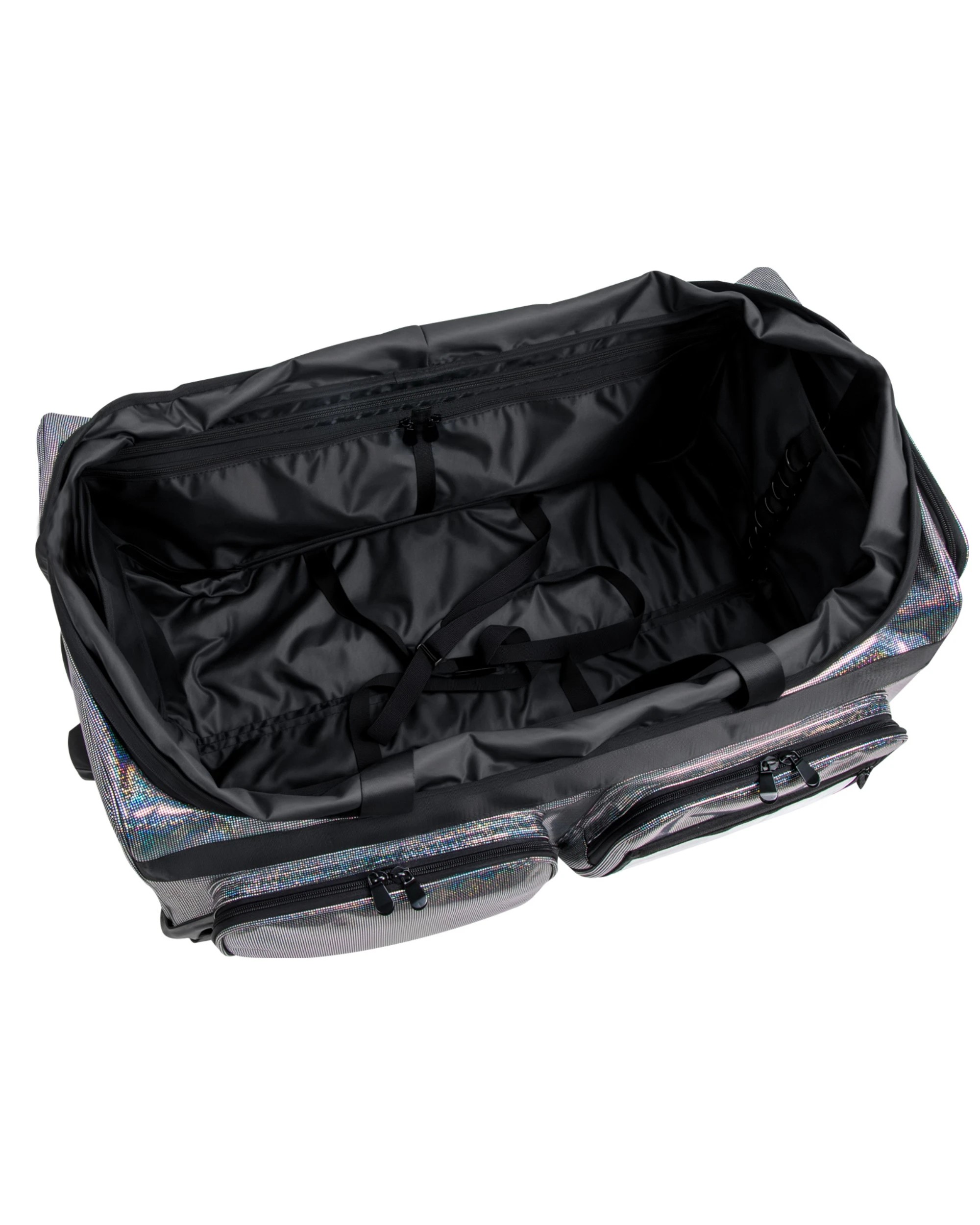 5 Advwin 28" Rolling Dance Bag with Instant Changing Design Glitter - Black, 5 of 8